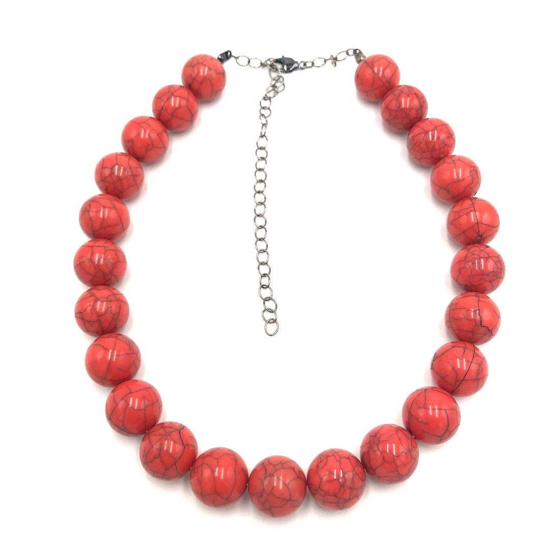 Salmon Crackle Marco Necklace