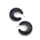 small black earrings