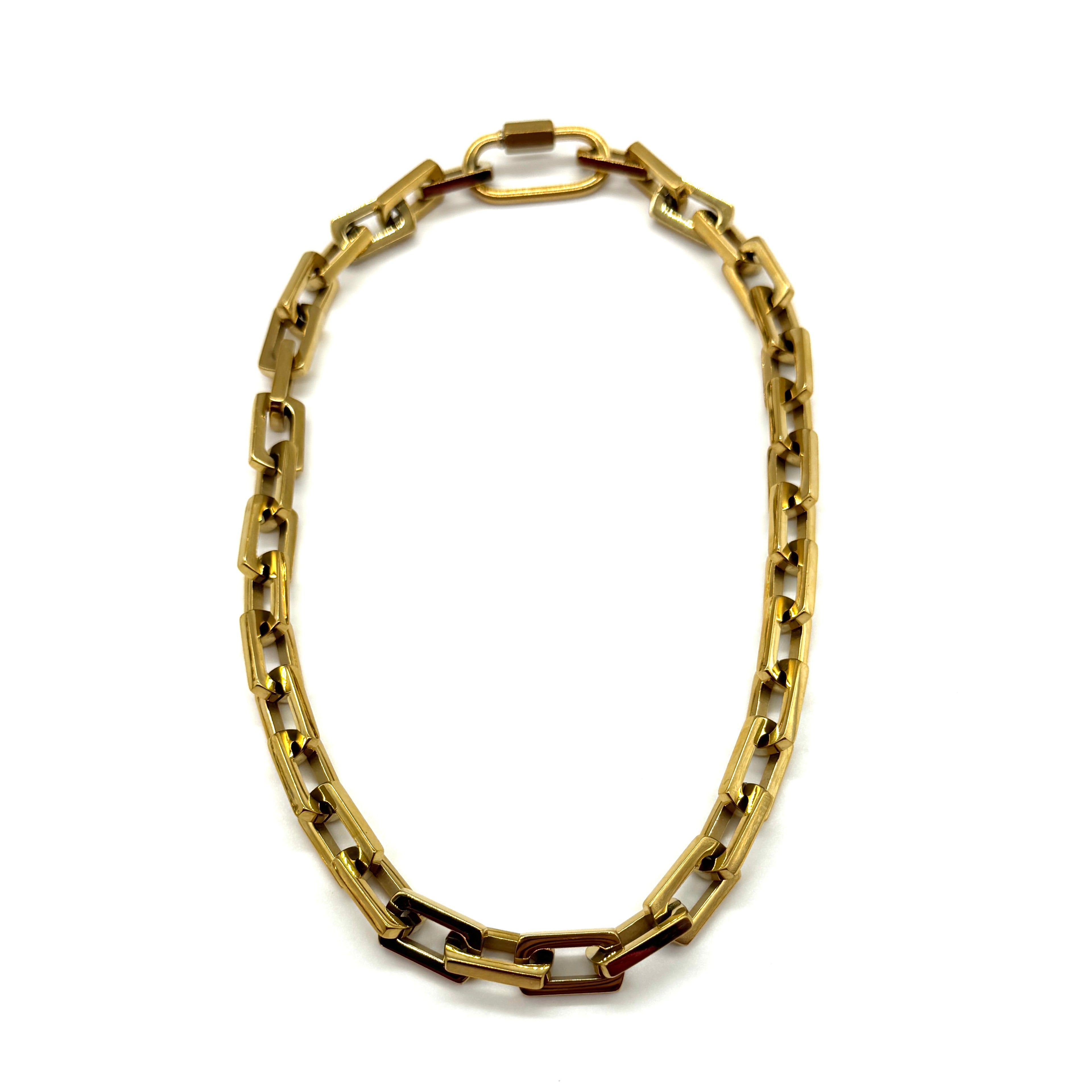Chunky Carabiner Chain Necklace - HL Trunk Show