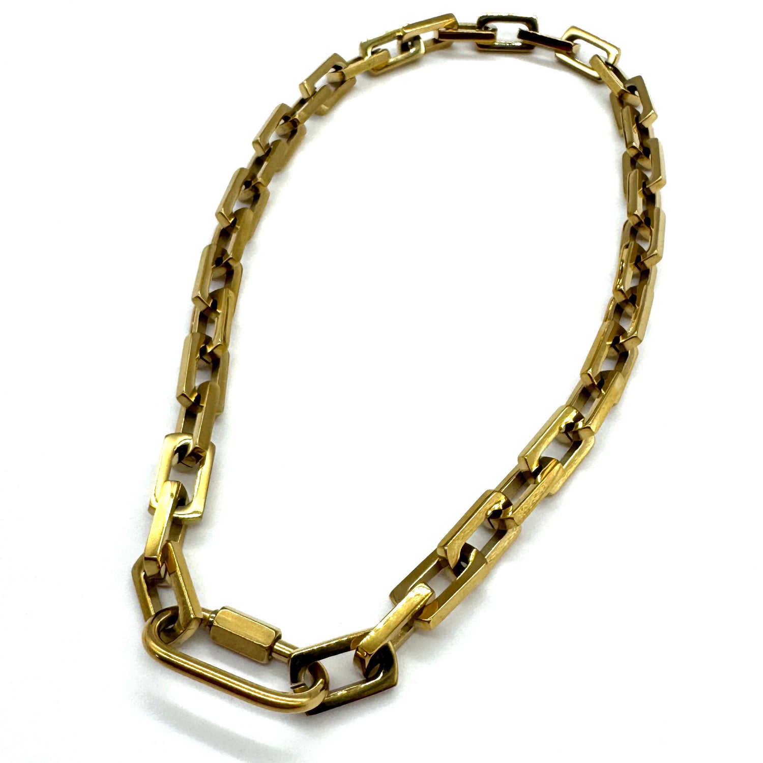 Chunky Carabiner Chain Necklace - HL Trunk Show