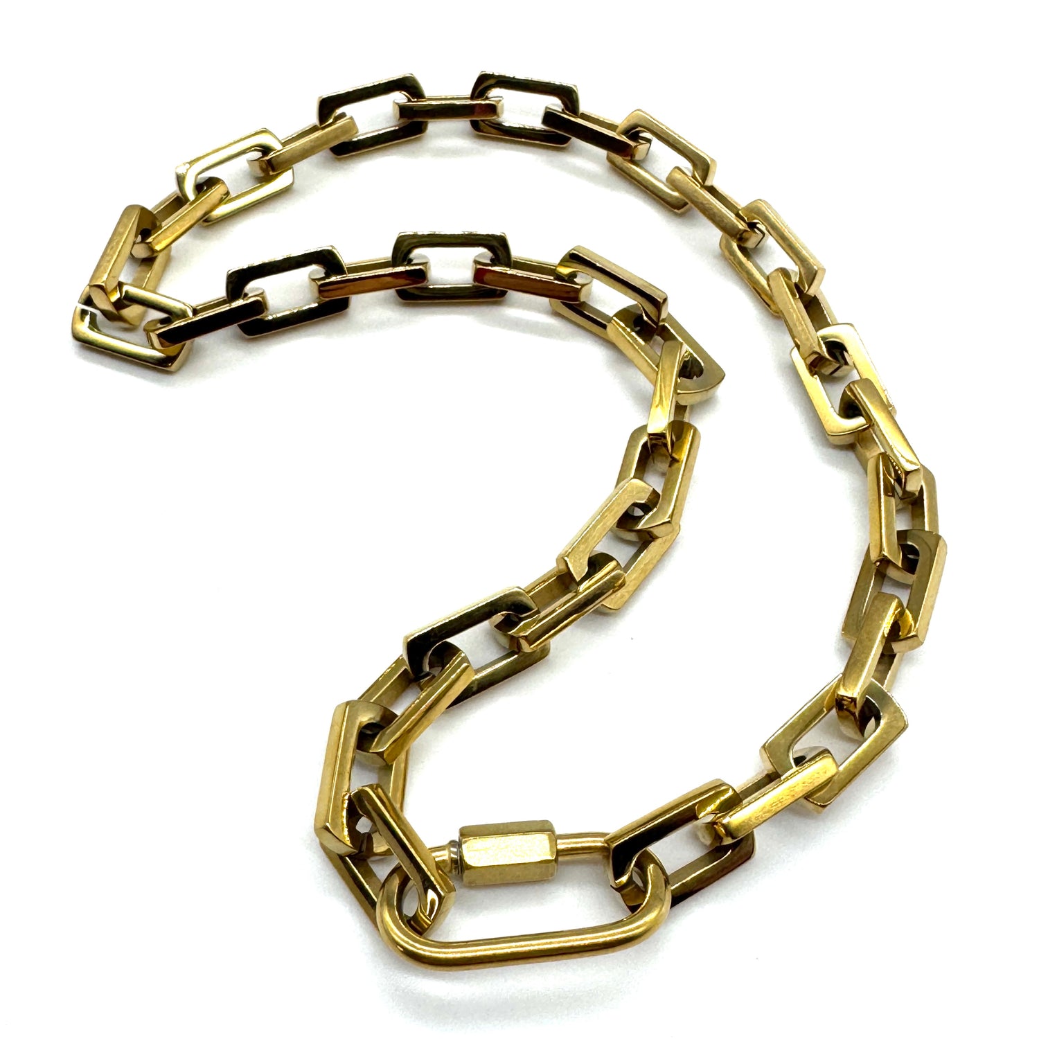 Chunky Carabiner Chain Necklace - HL Trunk Show