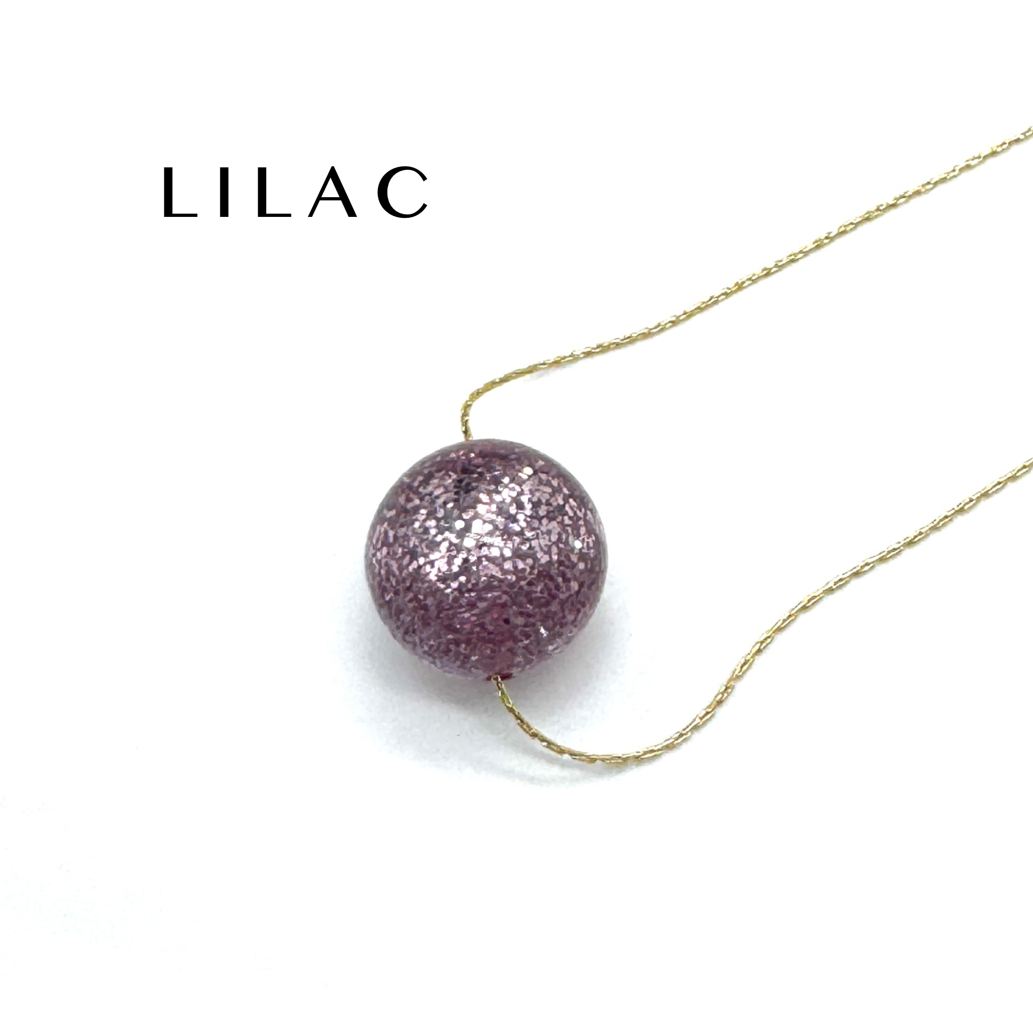 Glitter Ball Slide Necklace