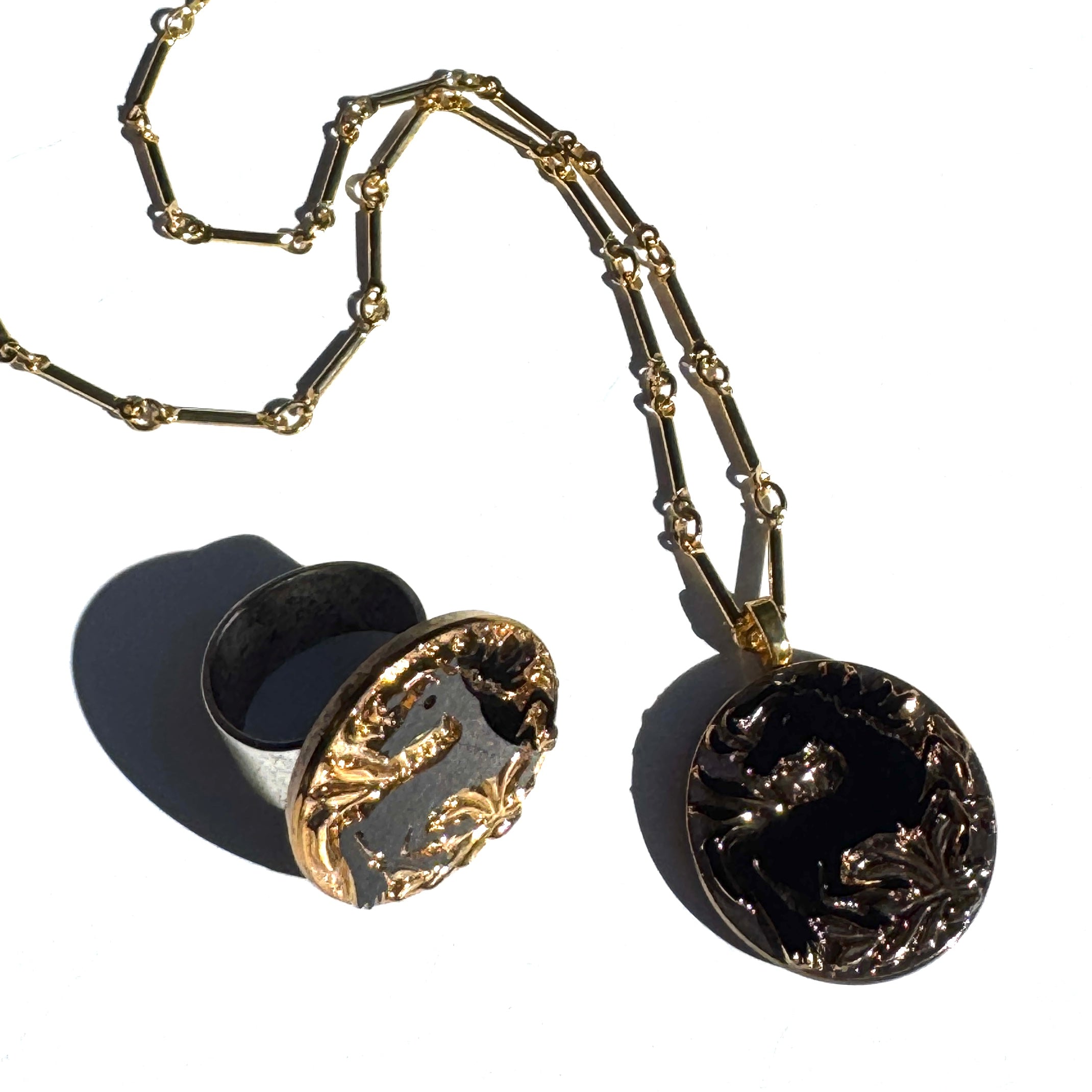 Wildfire Glass Necklace