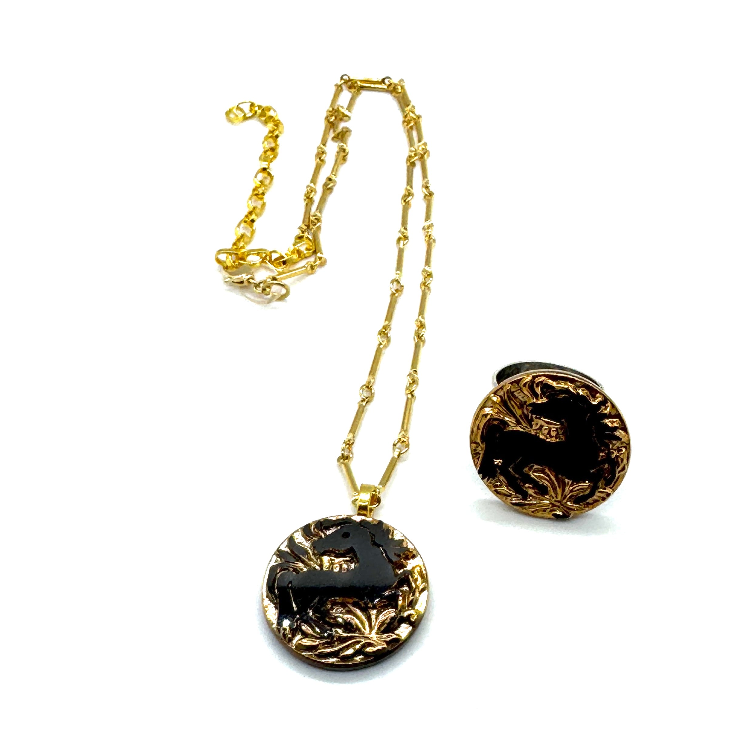 Wildfire Glass Necklace