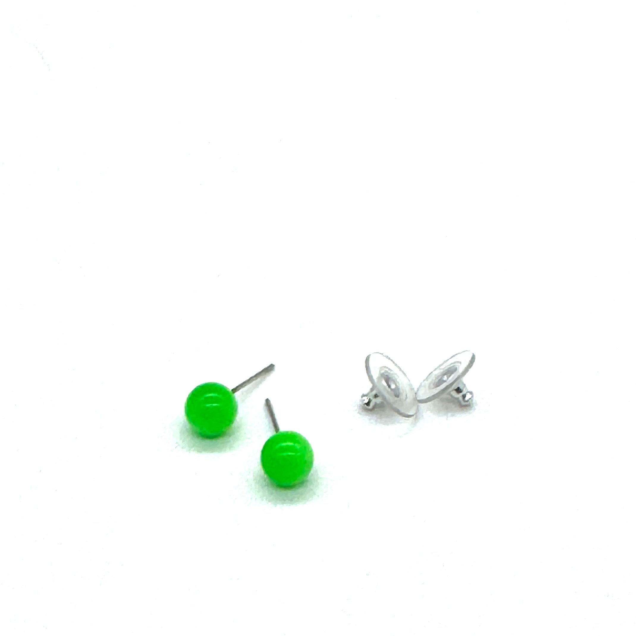 Bright Green Moonglow 8mm Studs