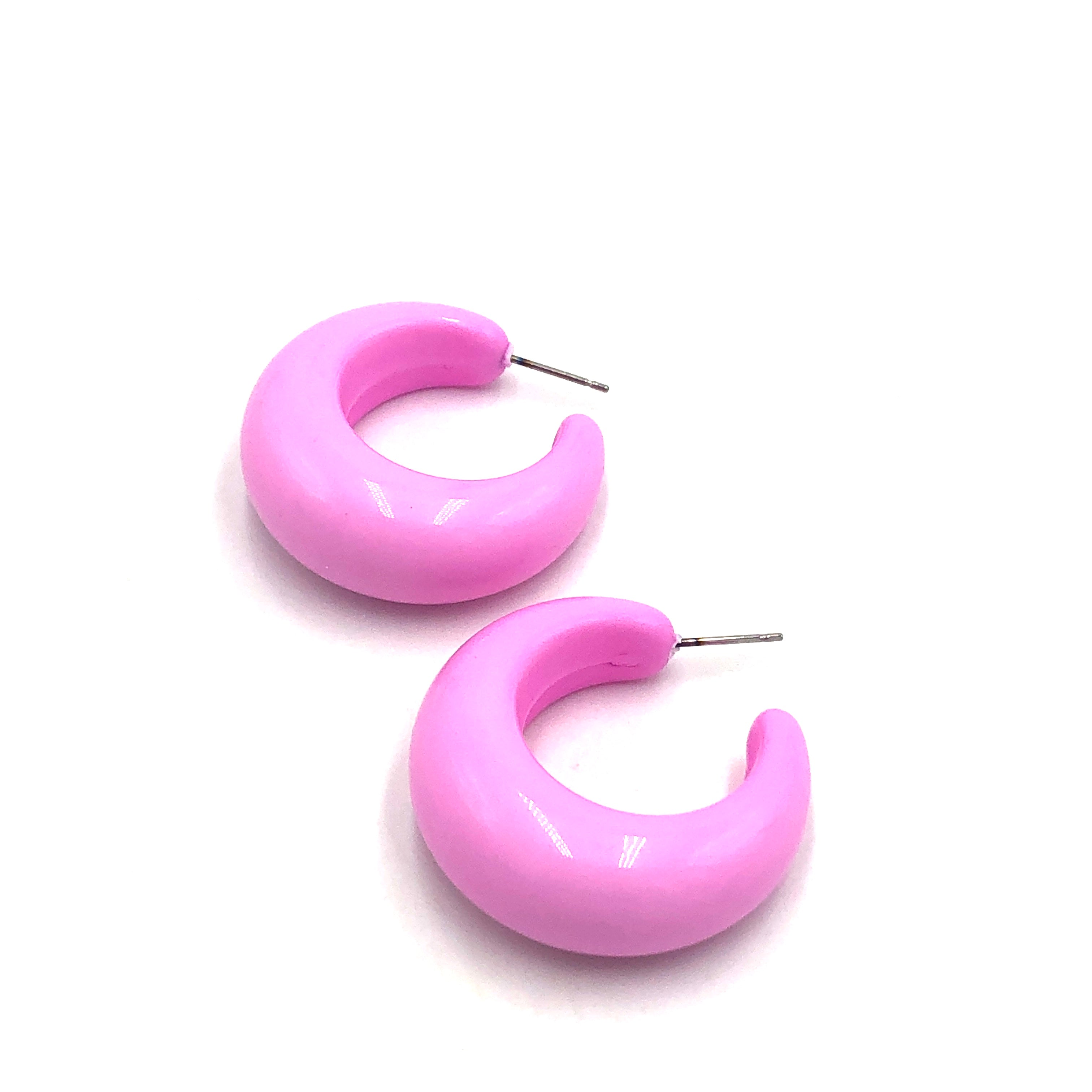 Light Pink Lucille Hoop Earrings