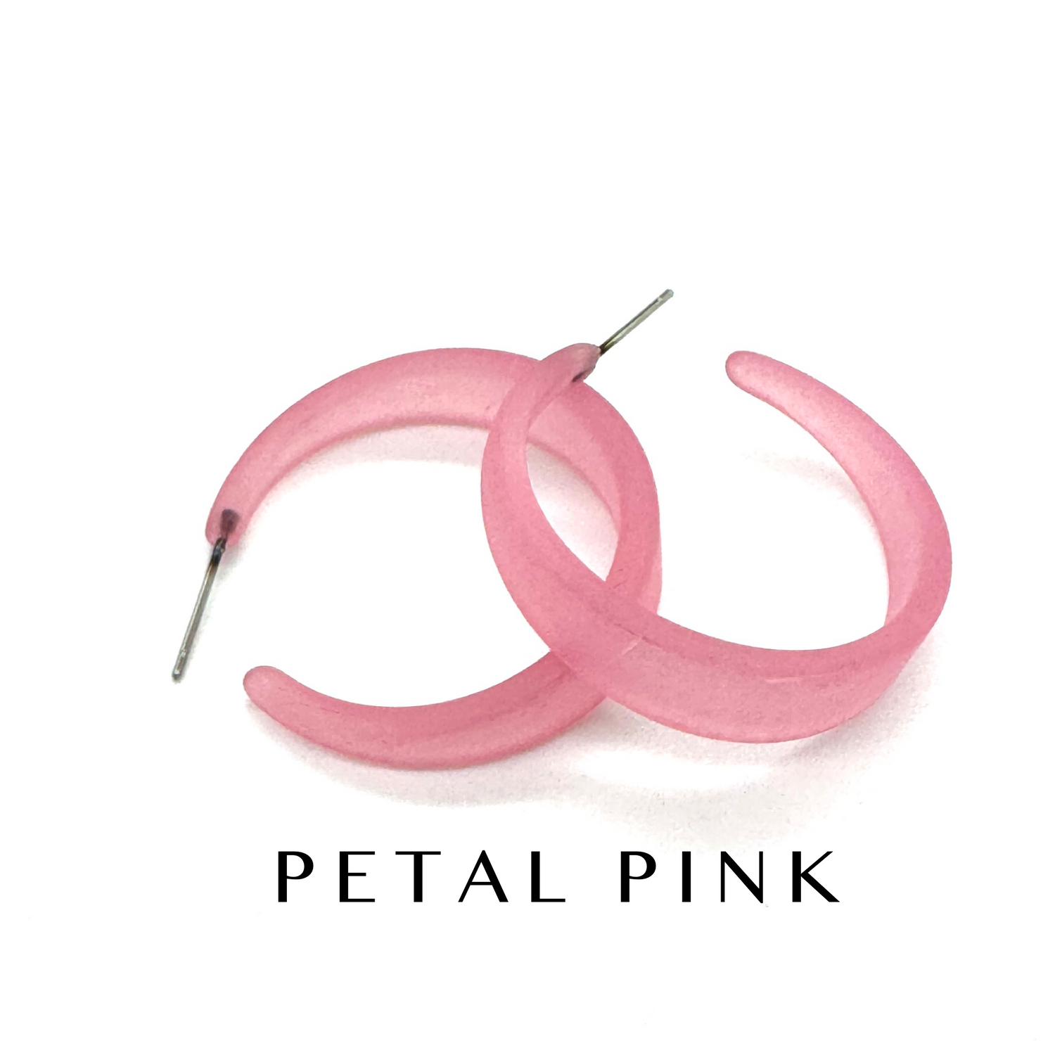 Keira Frosted Hoop Earrings