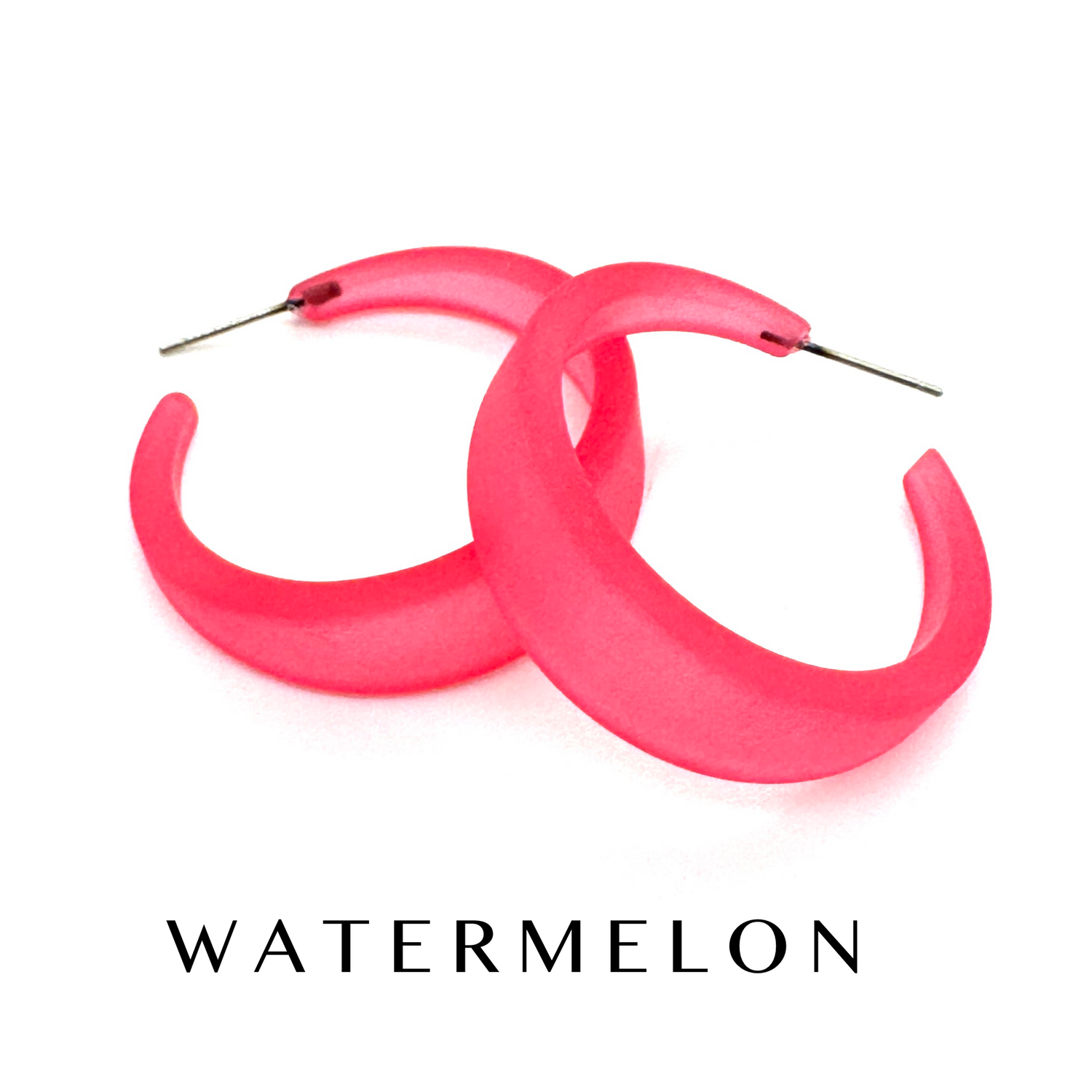 Frosted Emily Hoop Earrings