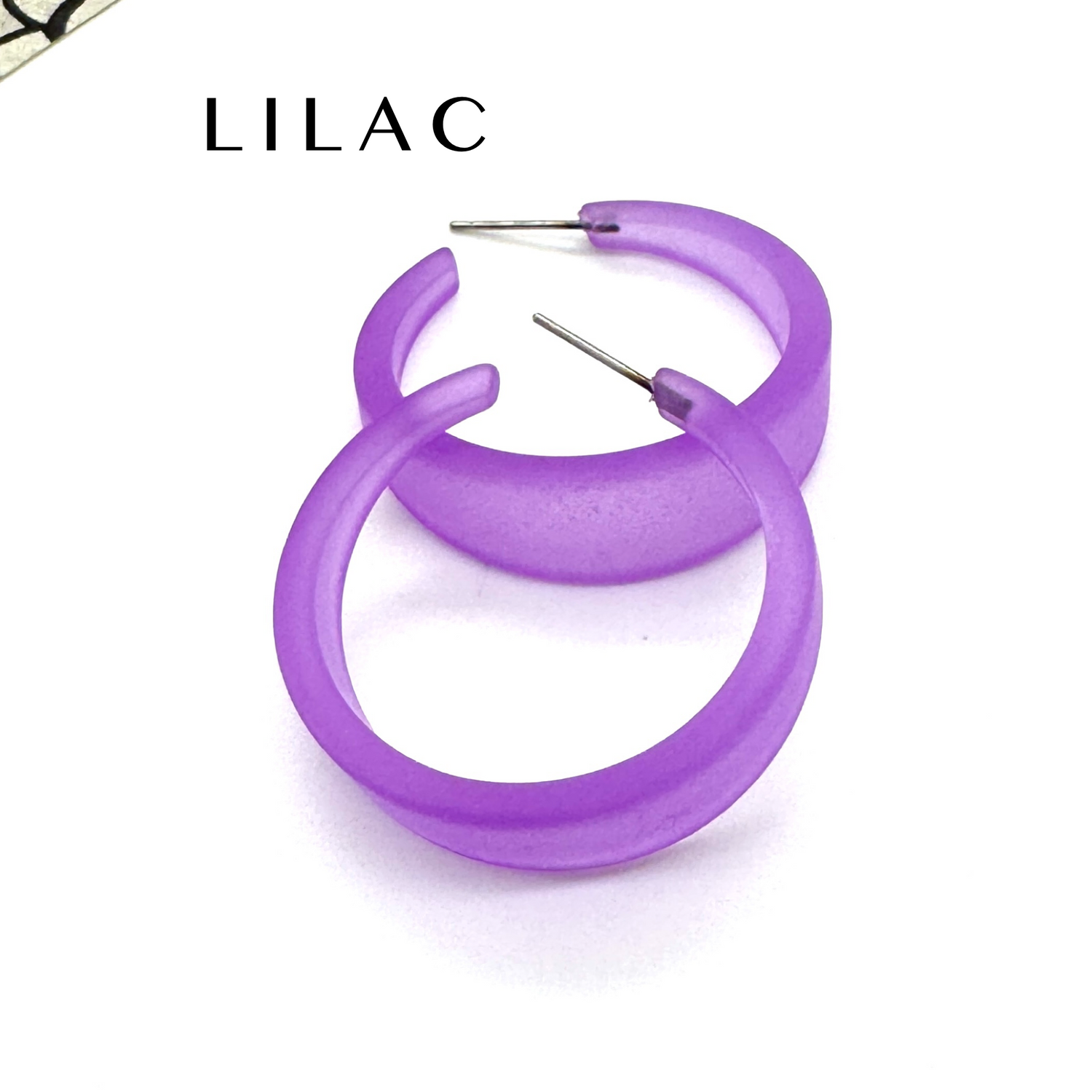 Frosted Emily Hoop Earrings