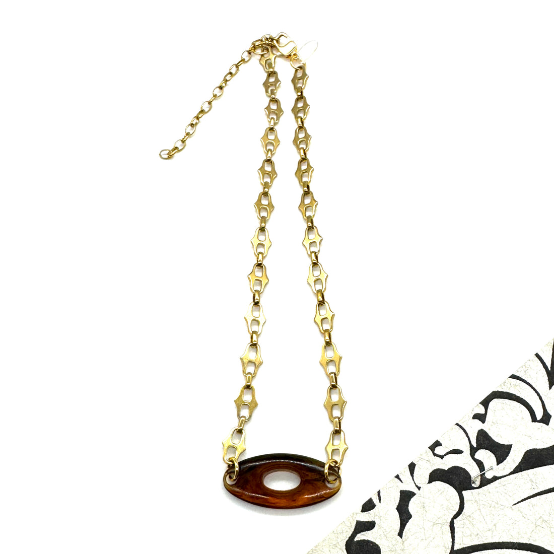 Tortoise Link Necklace