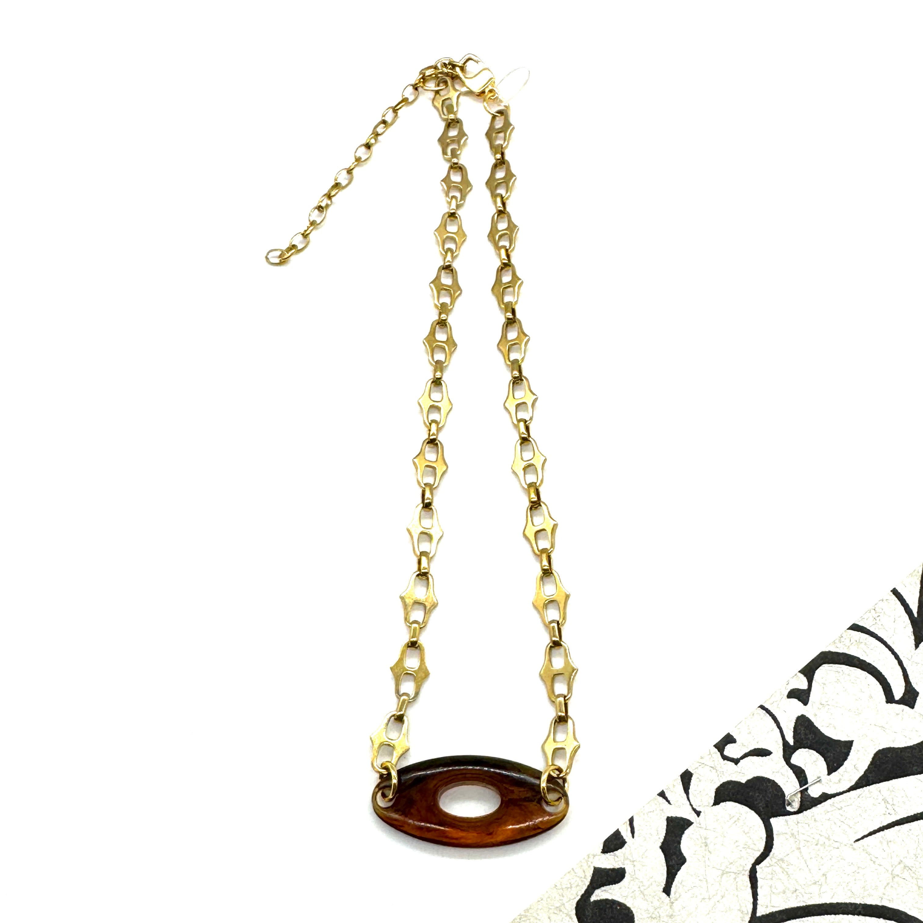 Tortoise Link Necklace