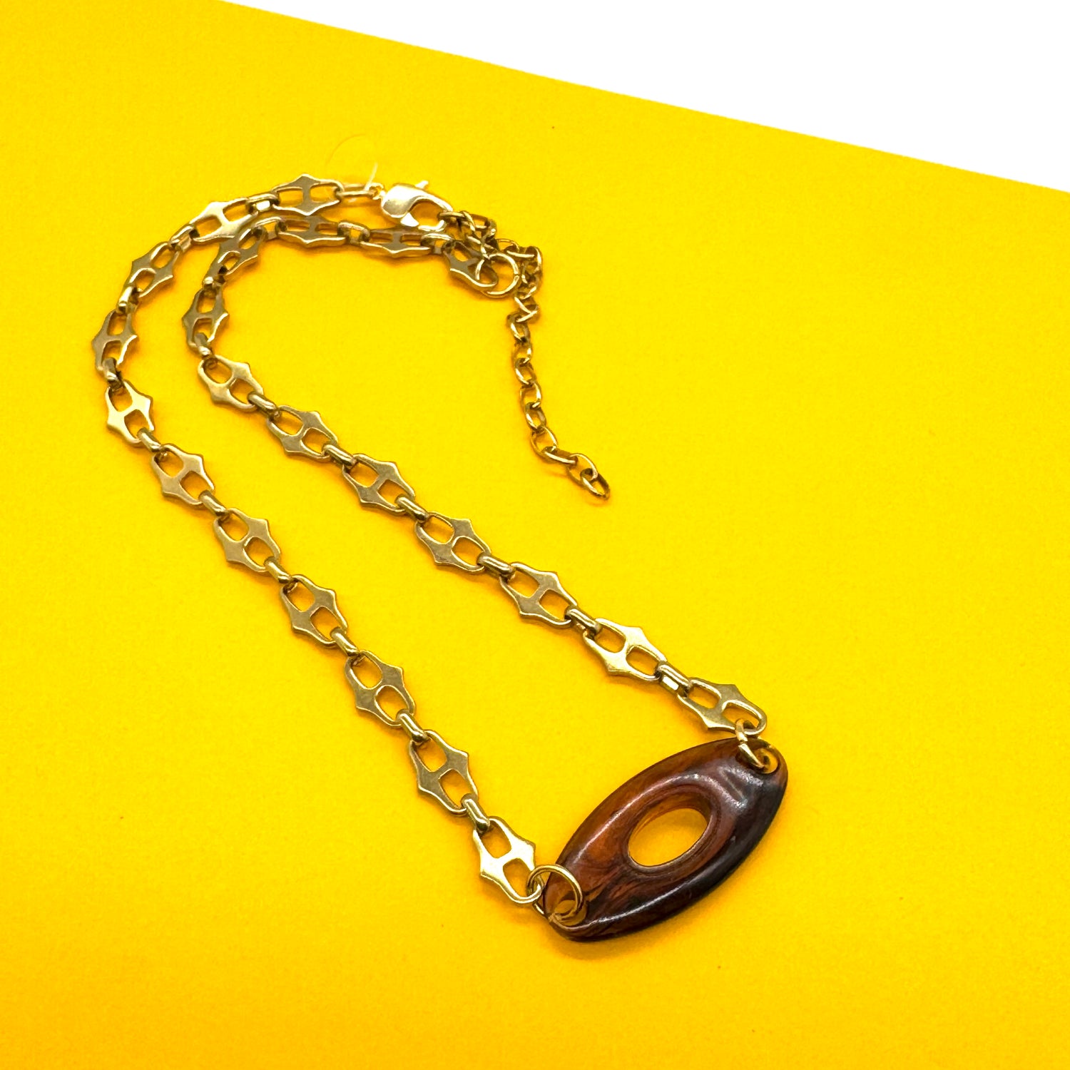 Tortoise Link Necklace