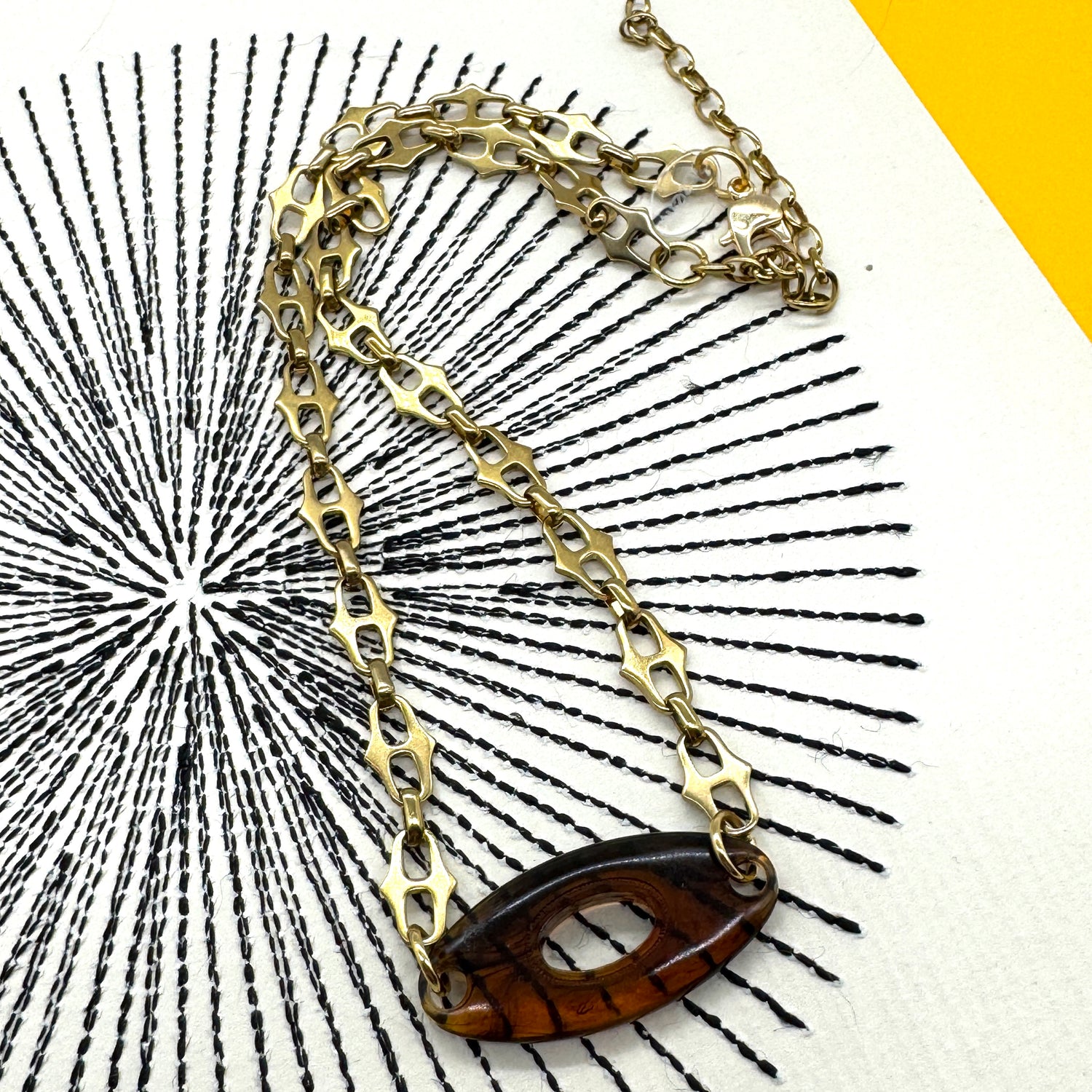 Tortoise Link Necklace