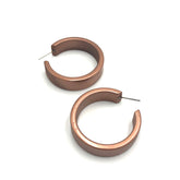matte copper earrings