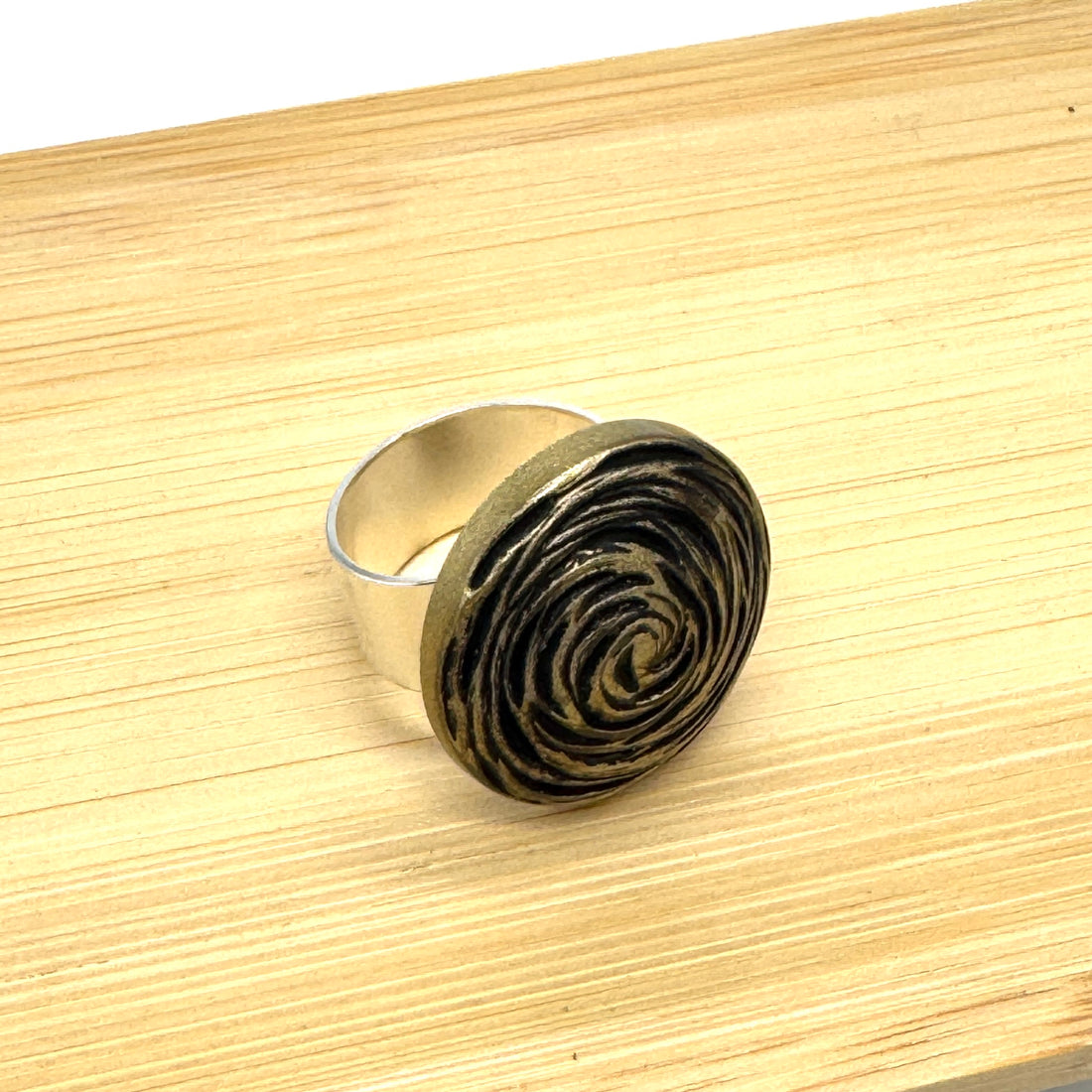 Black Vortex Cocktail Ring