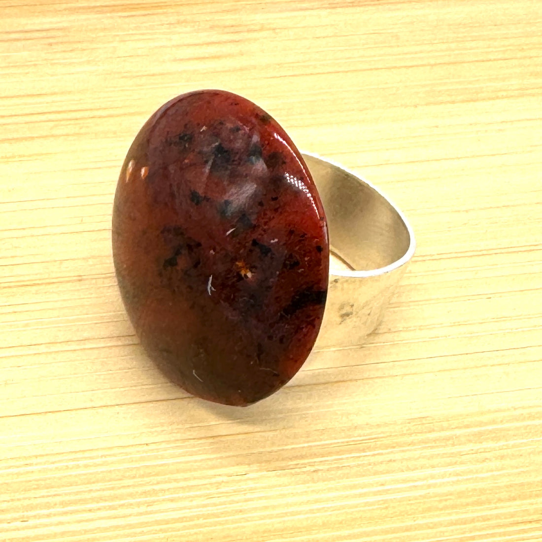 Brick Red Cocktail Ring