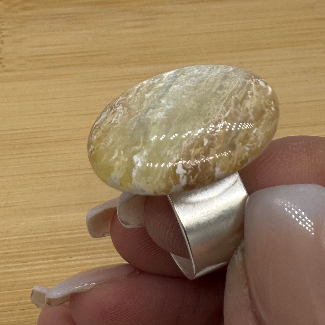 Mini Ice Cap Oval Cocktail Ring