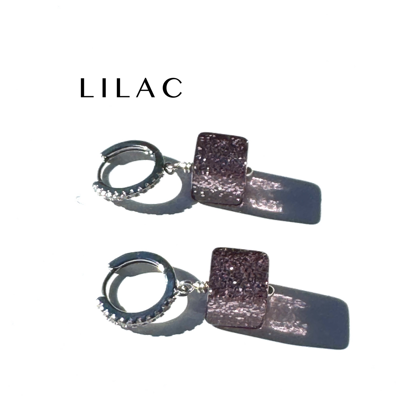 GlitterBox Huggie Drop Earrings