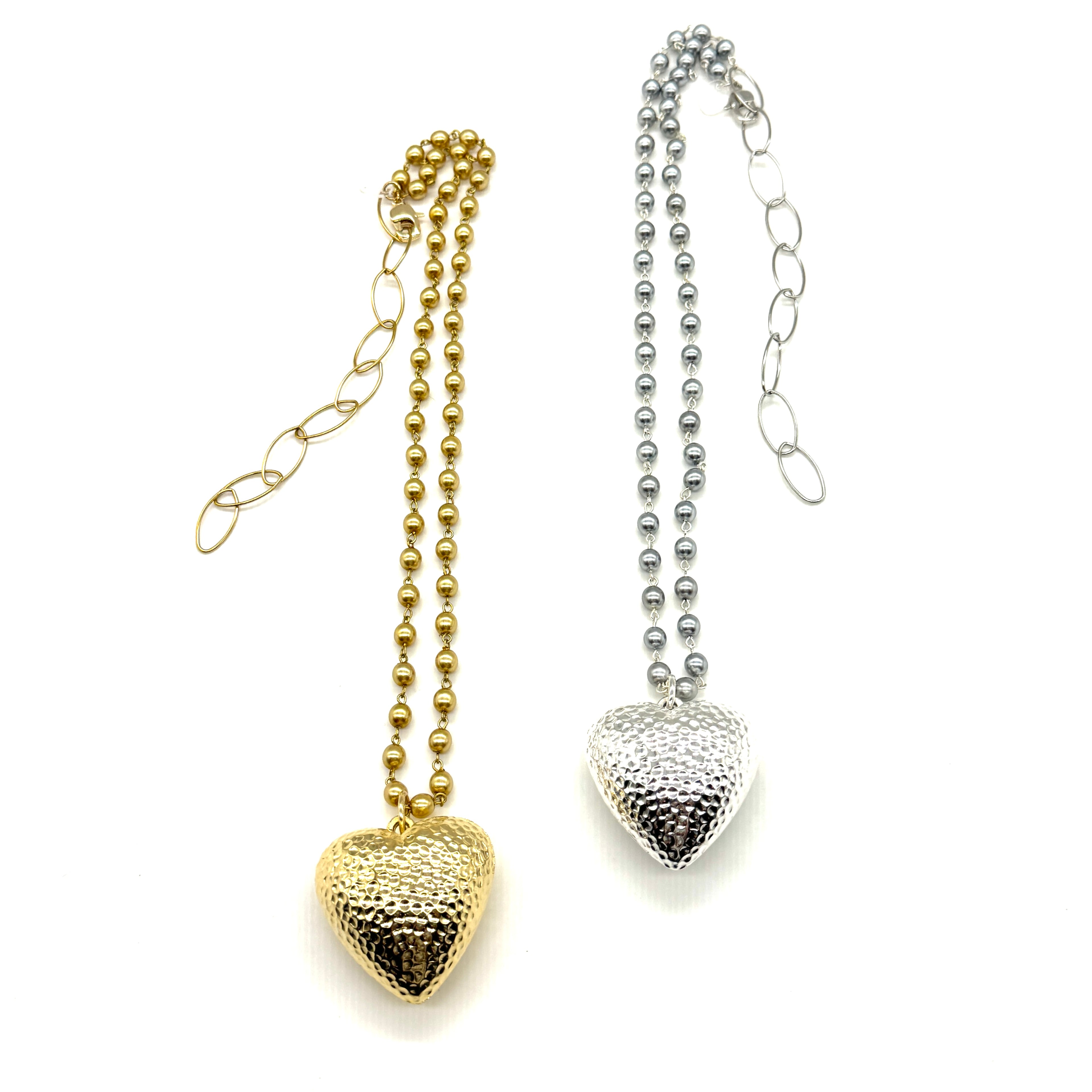 Hammered Heart Aleta Necklace