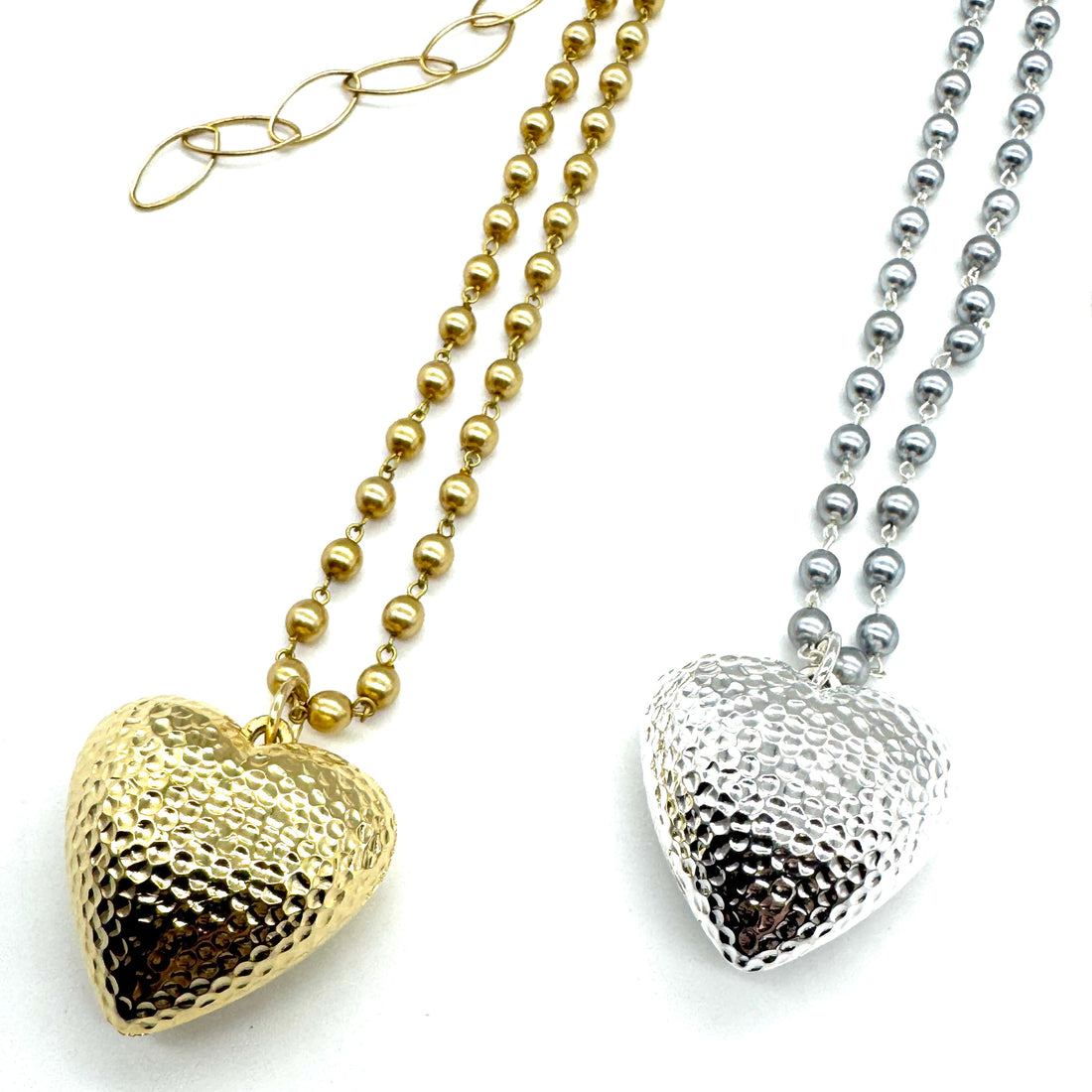 Hammered Heart Aleta Necklace