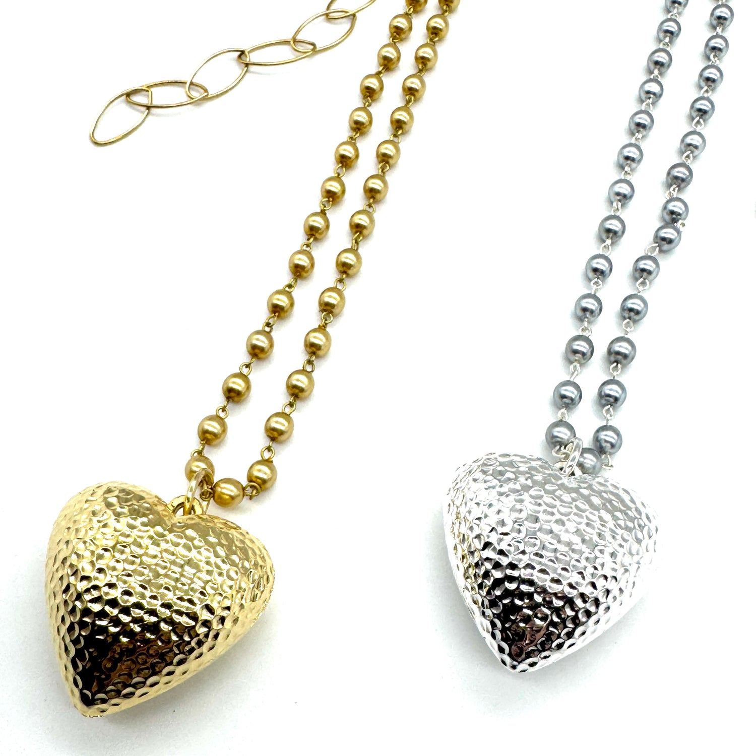 Hammered Heart Aleta Necklace