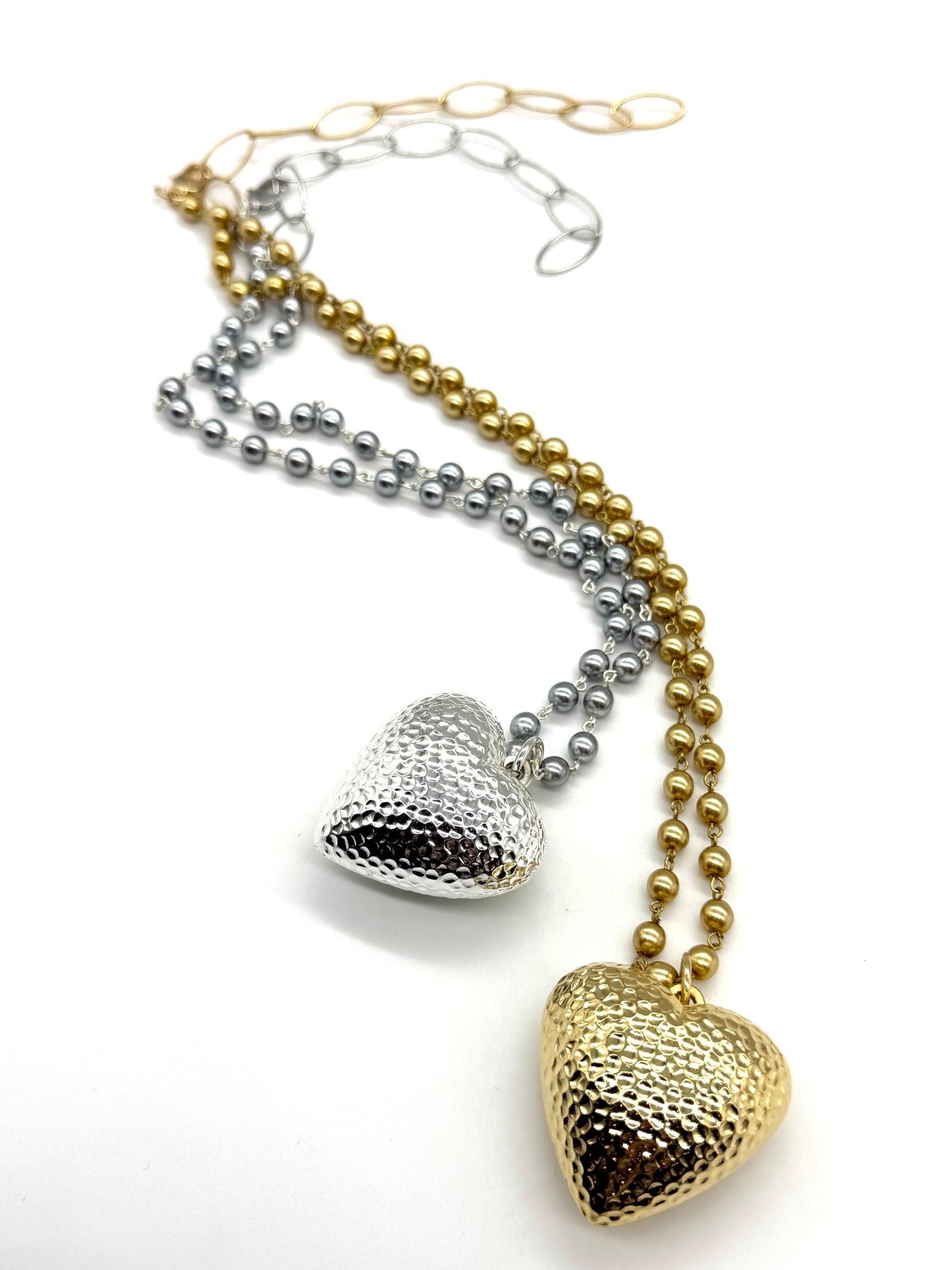 Hammered Heart Aleta Necklace