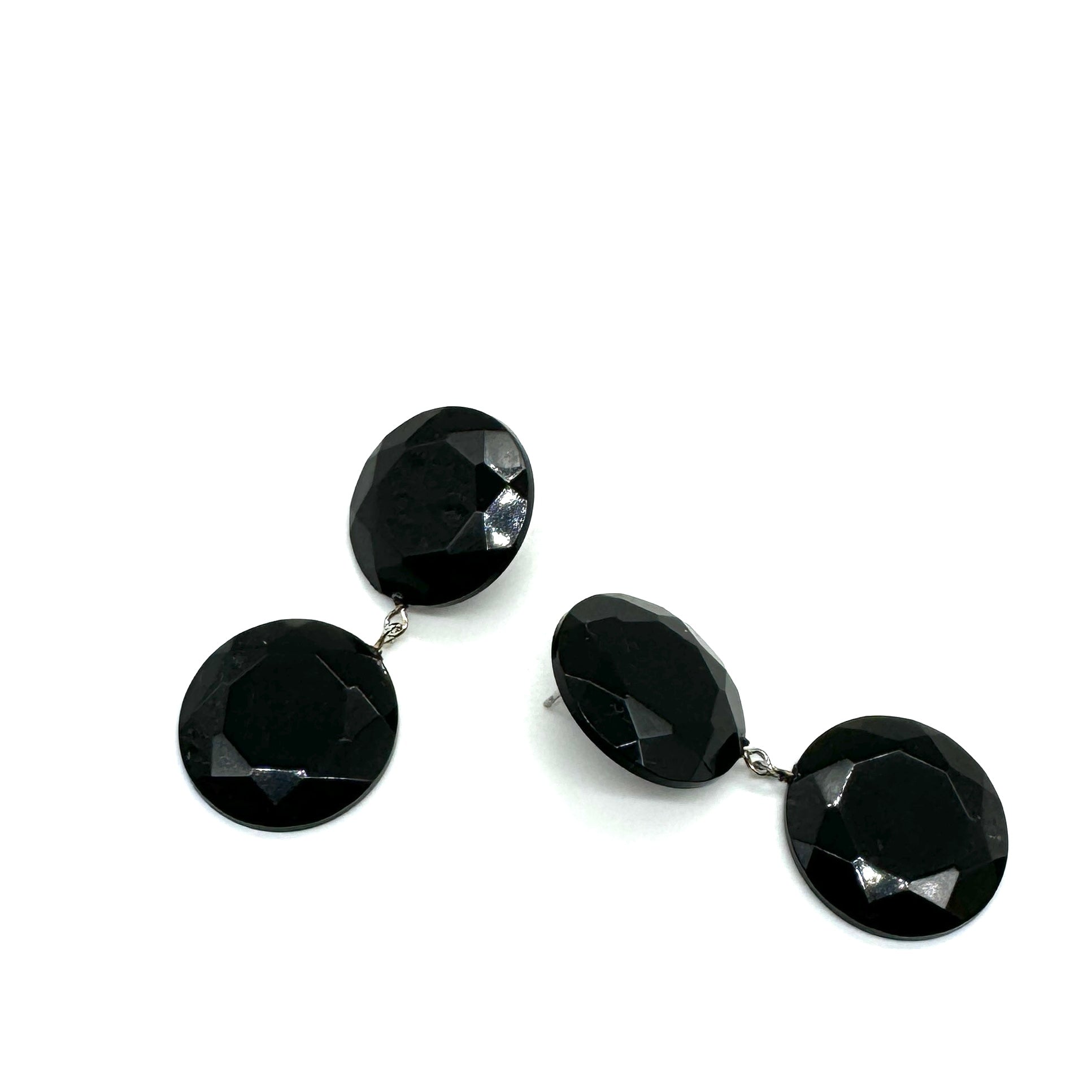 black drop earrings