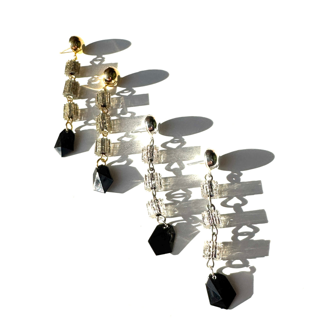 Glitterati Linked Drop Earrings