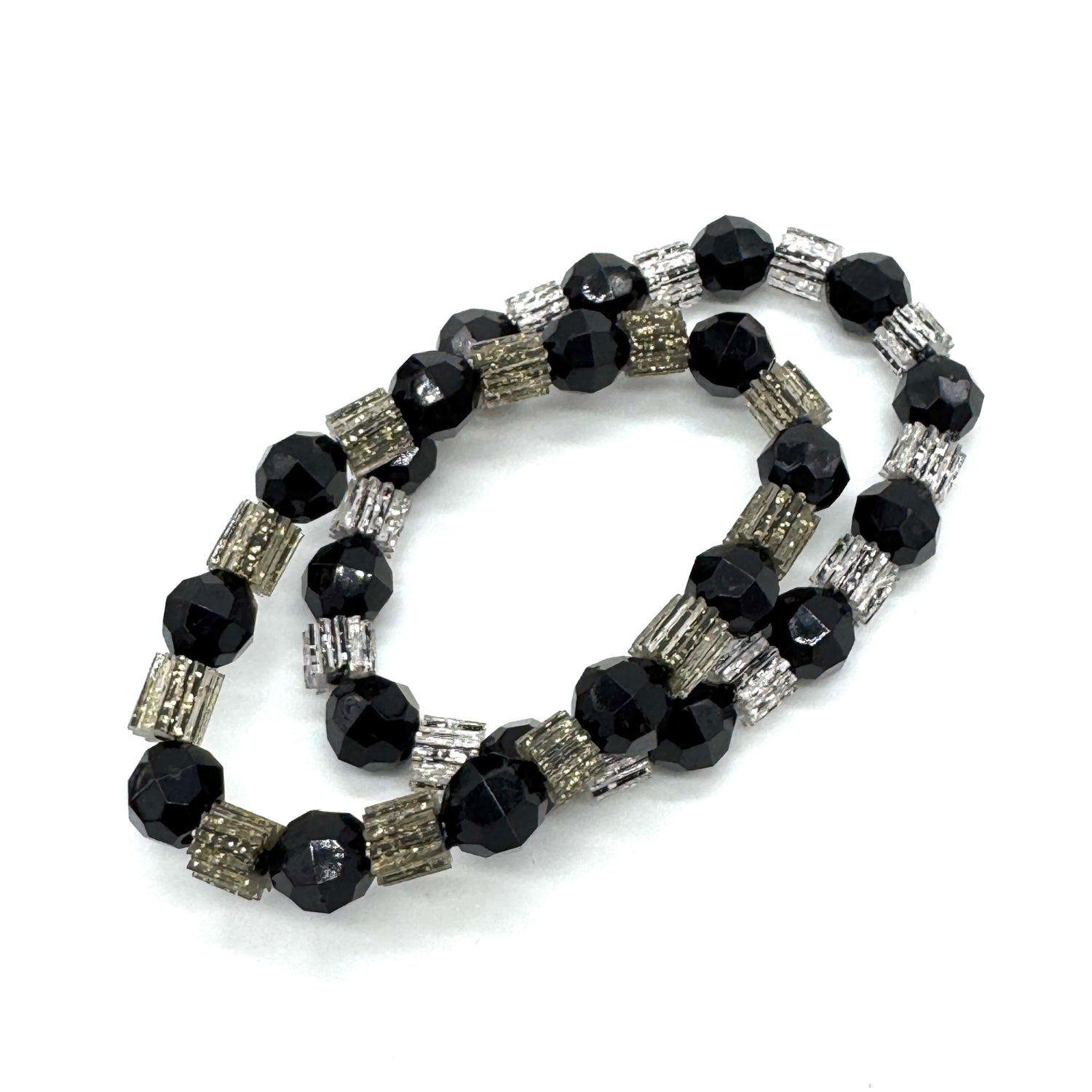 Glitterati Sleek &amp; Faceted Stretch Bracelet