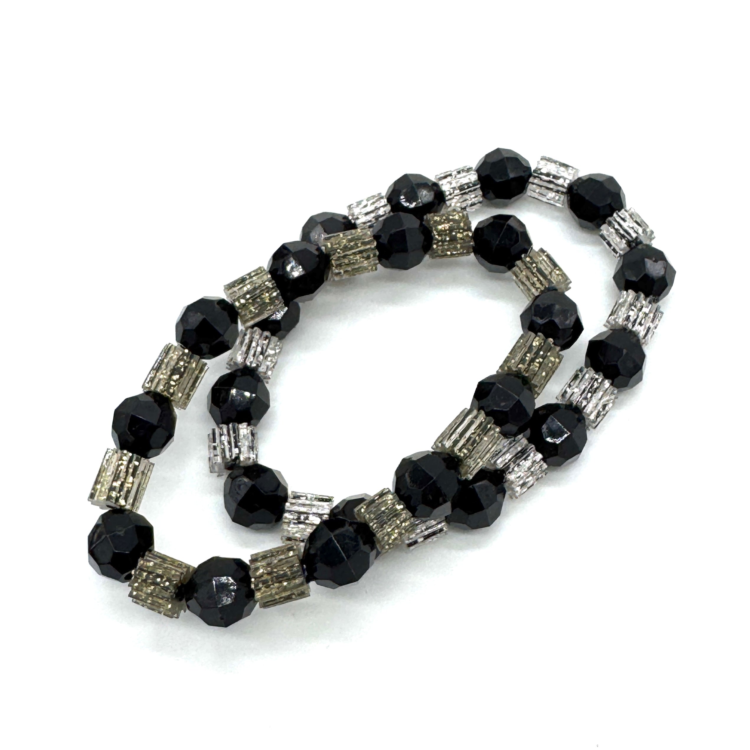 Glitterati Sleek &amp; Faceted Stretch Bracelet