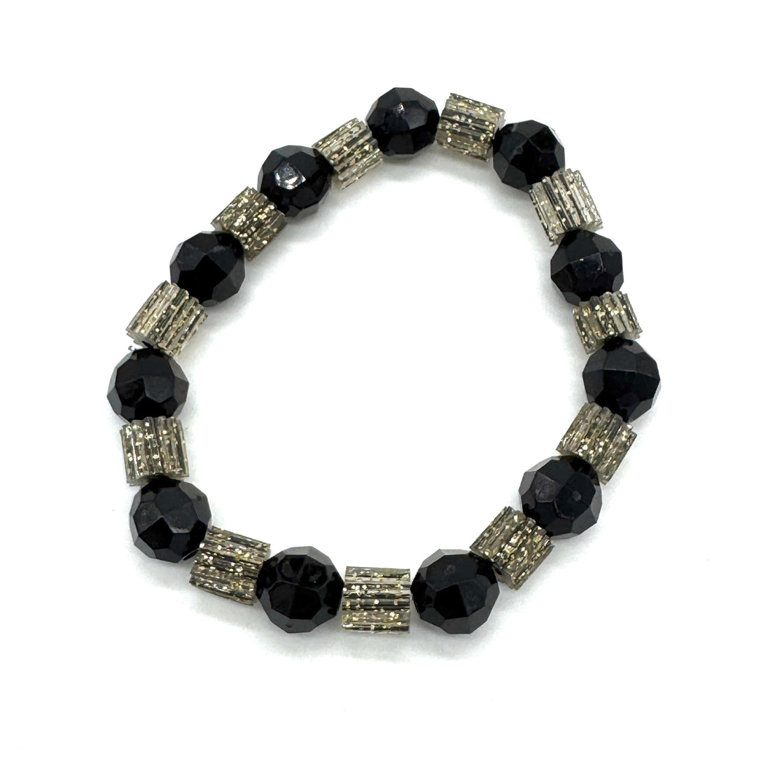 Glitterati Sleek &amp; Faceted Stretch Bracelet