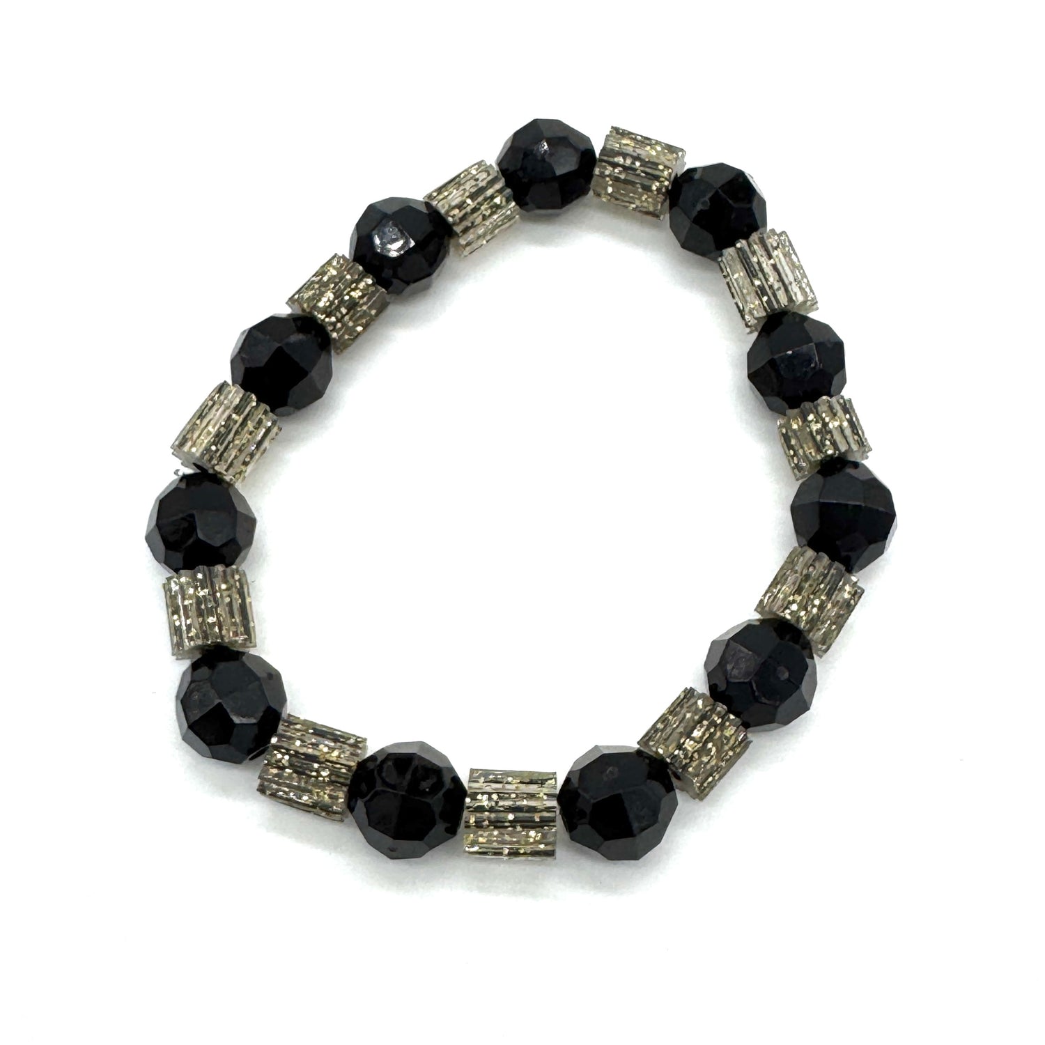 Glitterati Sleek &amp; Faceted Stretch Bracelet