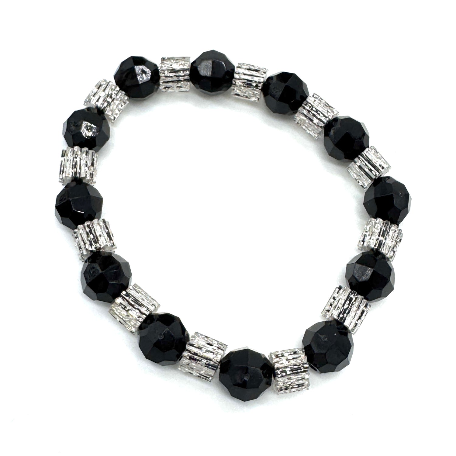 Glitterati Sleek &amp; Faceted Stretch Bracelet