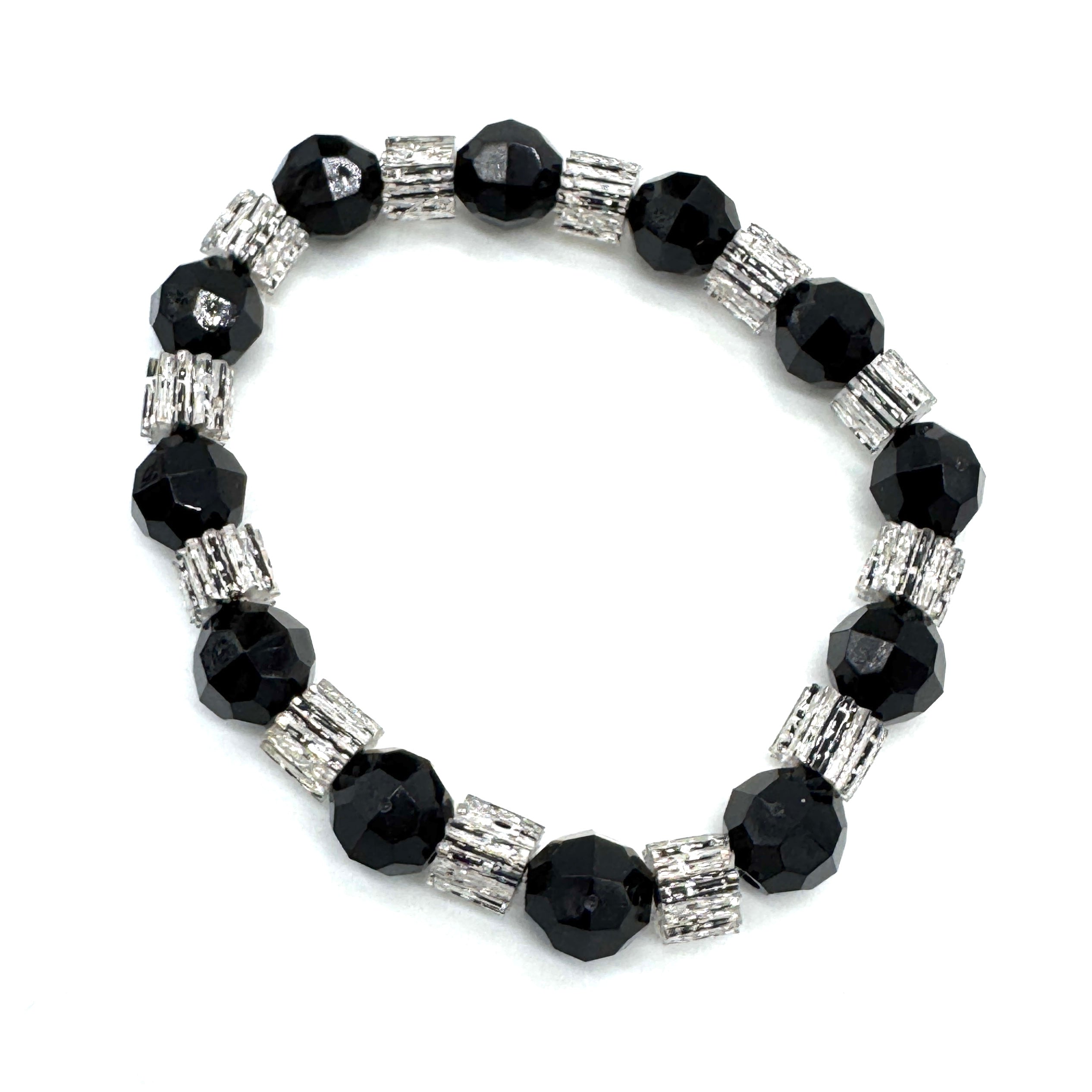 Glitterati Sleek &amp; Faceted Stretch Bracelet