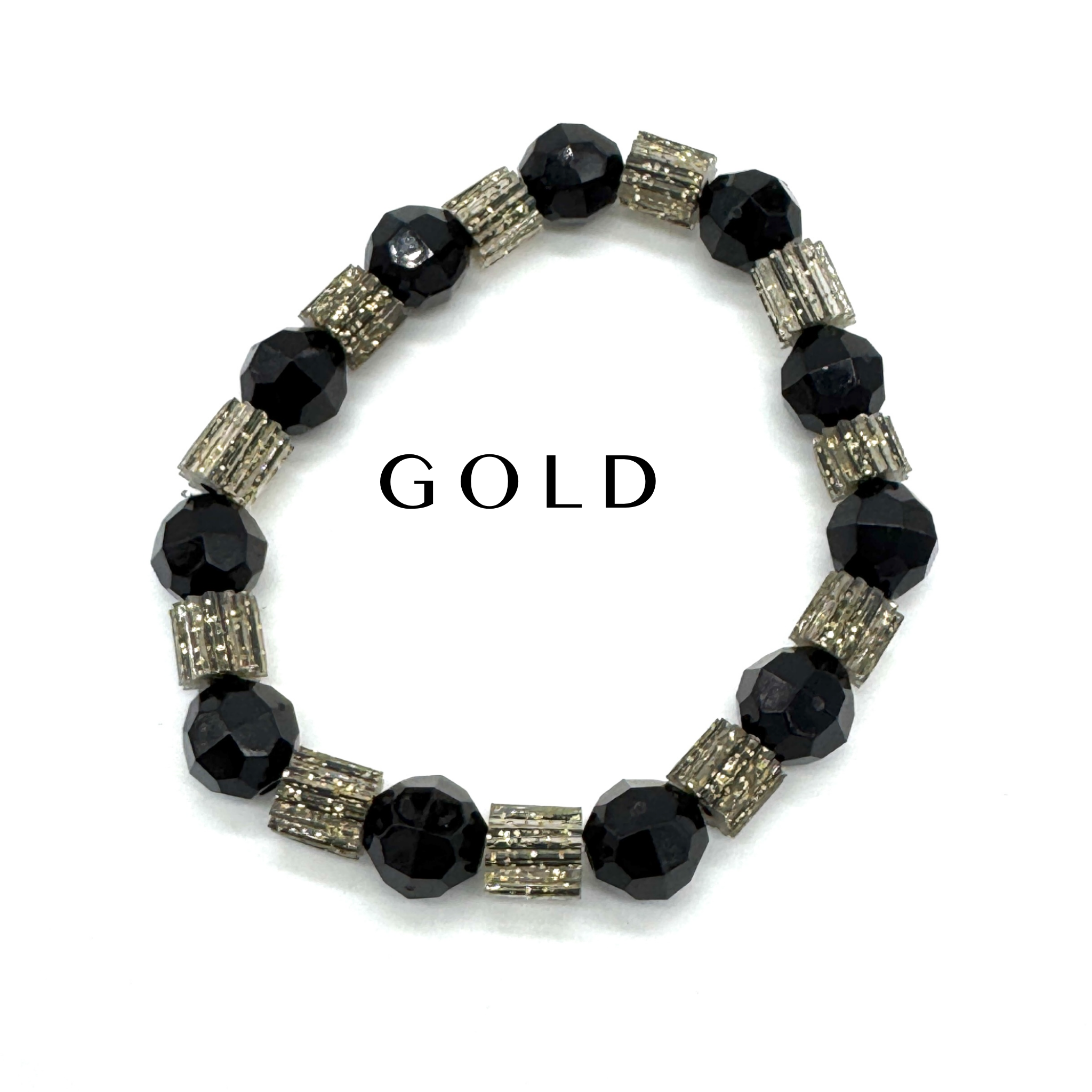 Glitterati Sleek &amp; Faceted Stretch Bracelet