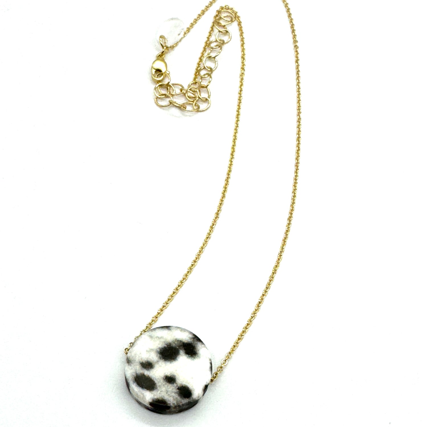 Snow Leopard Slide Necklace 
