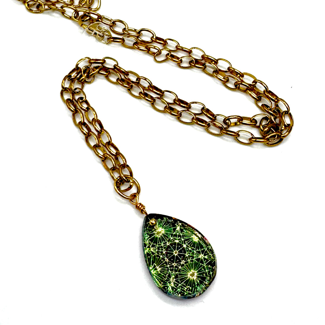 Supernova Glass Pendant Necklace