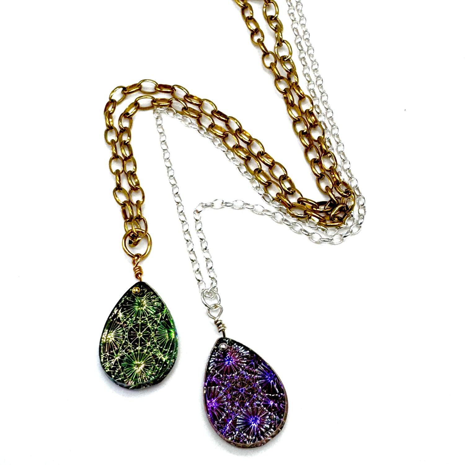 Supernova Glass Pendant Necklace
