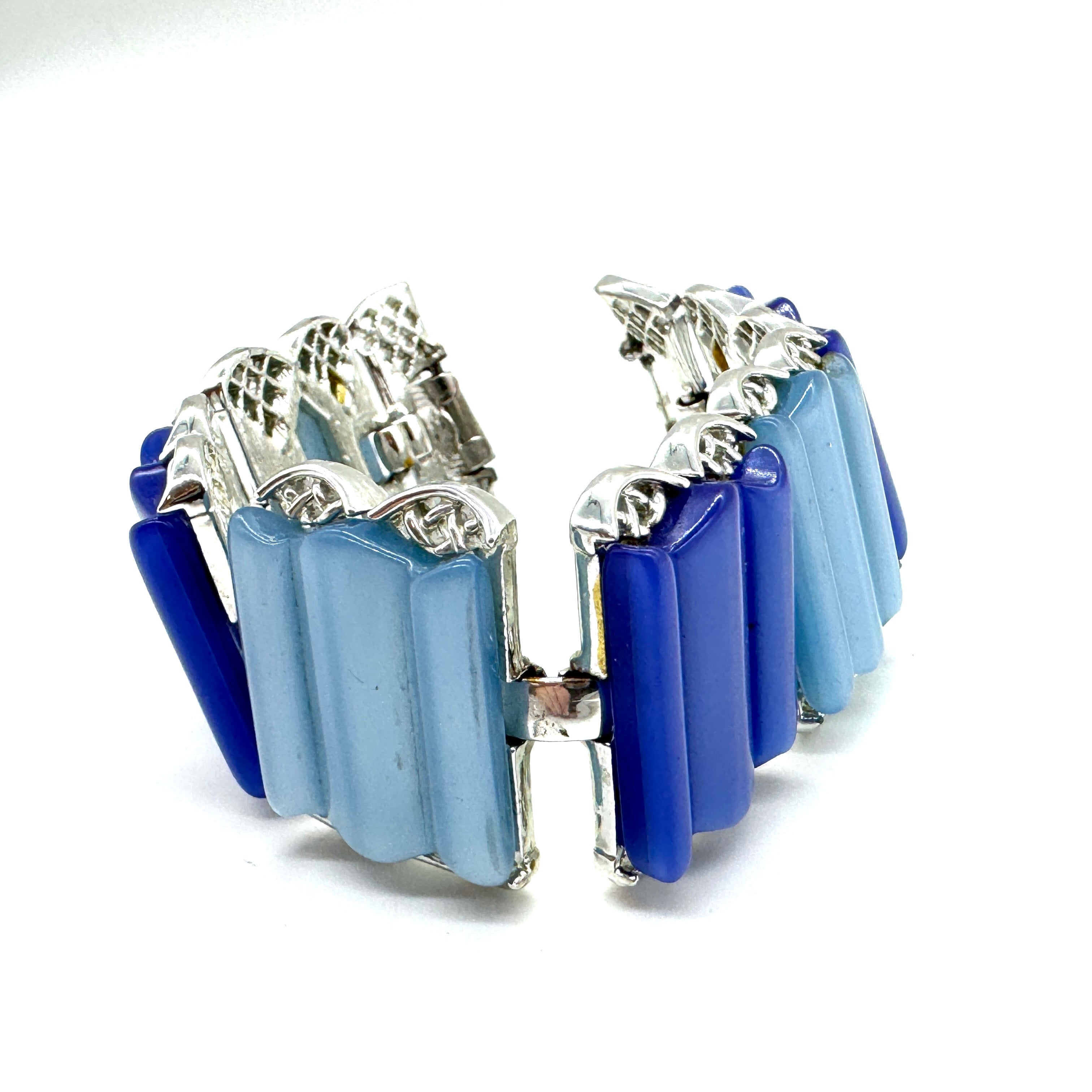 Vintage Blues Thermoset Bracelet