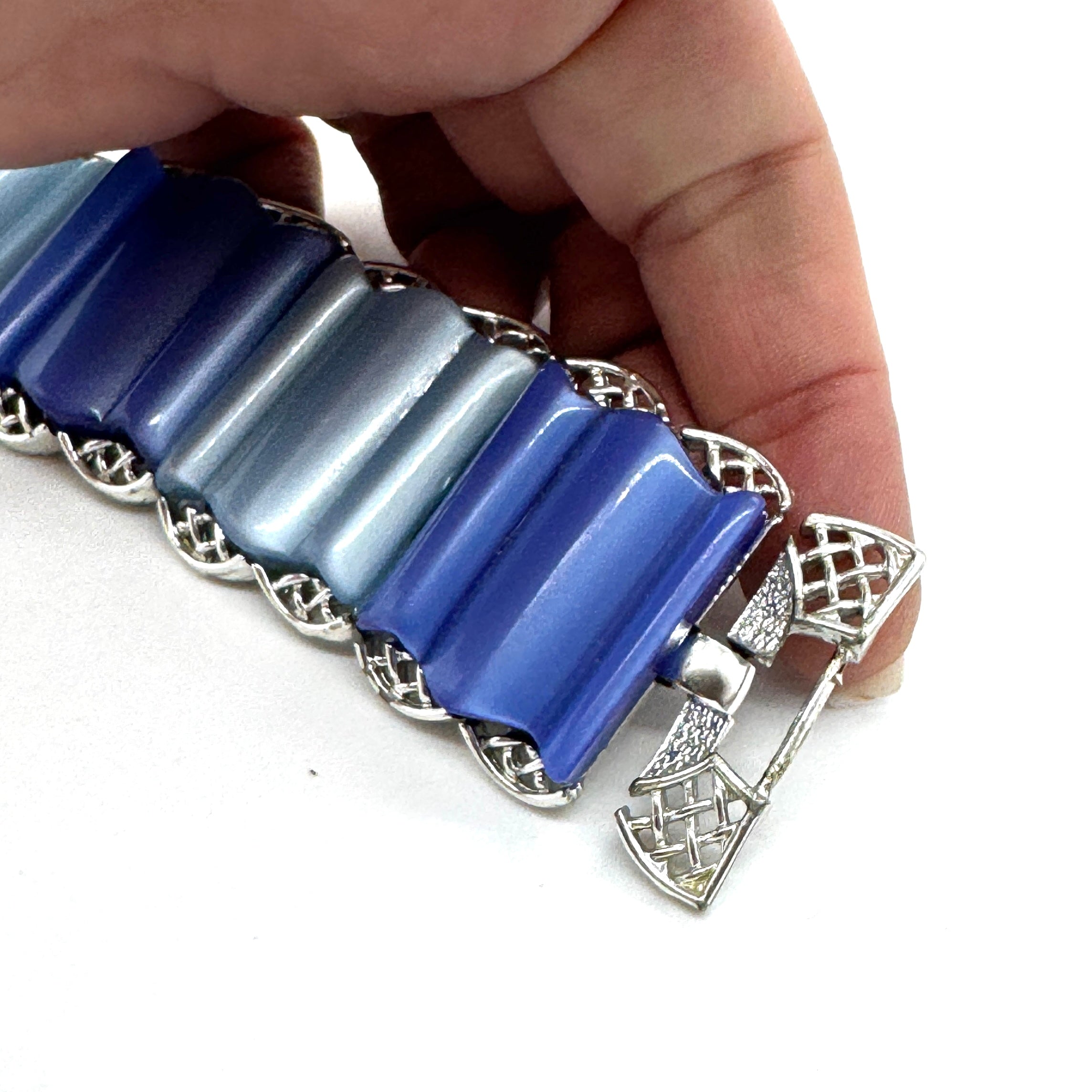 Vintage Blues Thermoset Bracelet