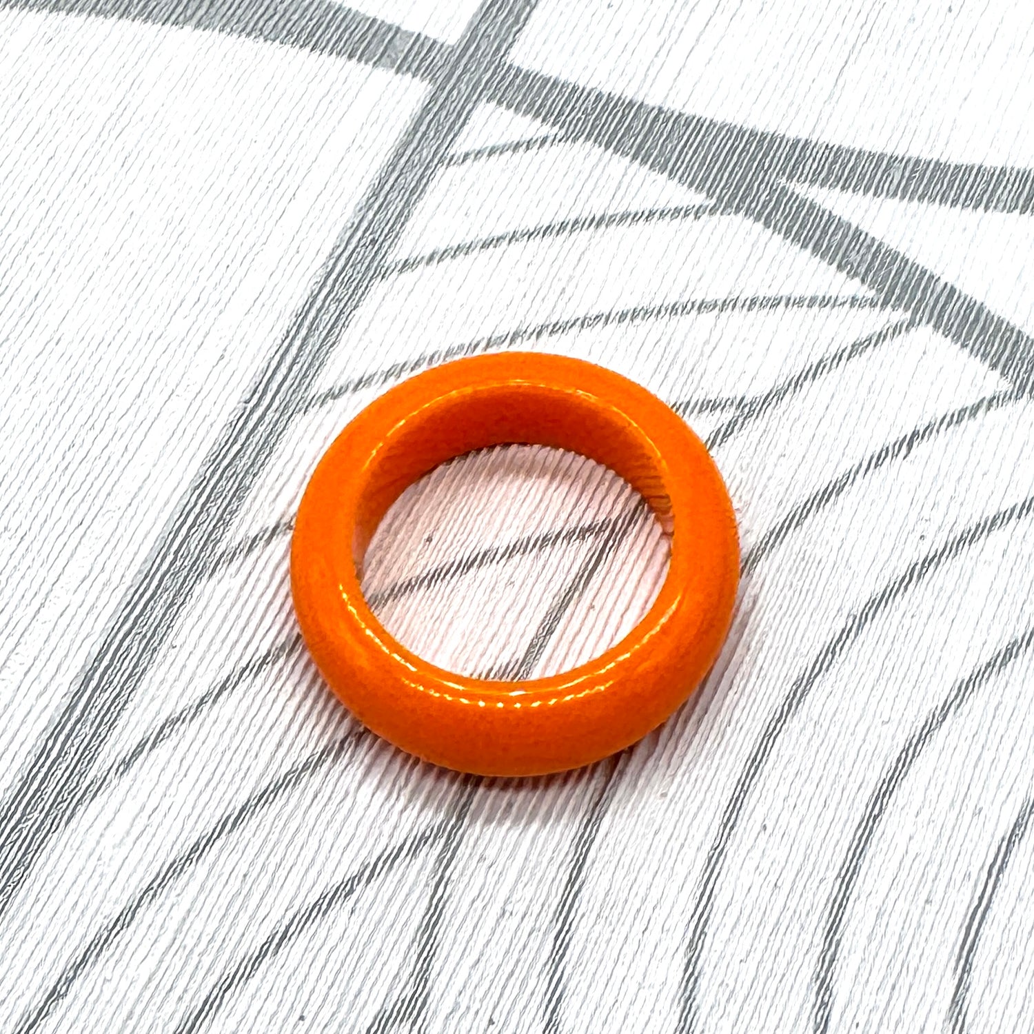 Orange Lucite Ring