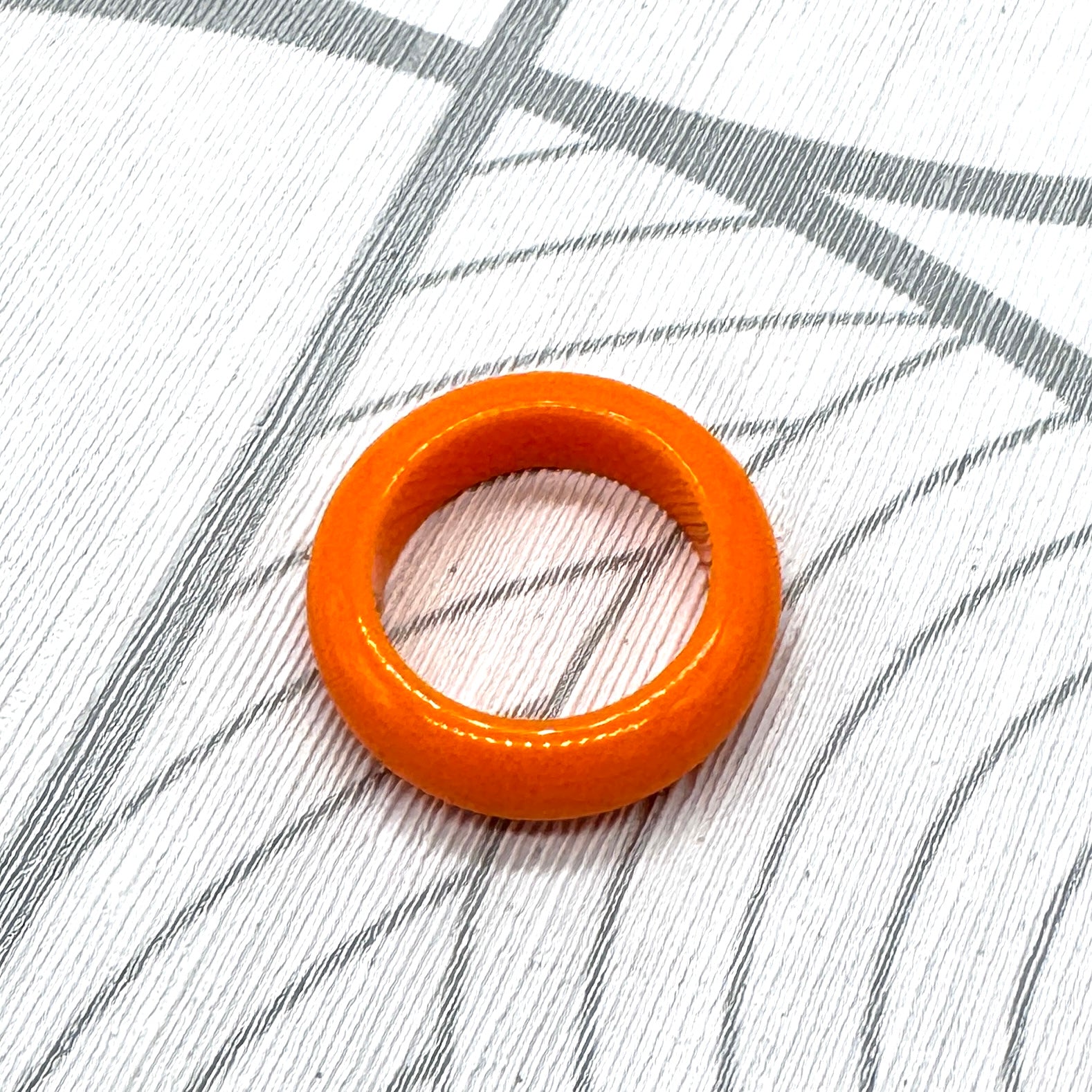 Orange Lucite Ring