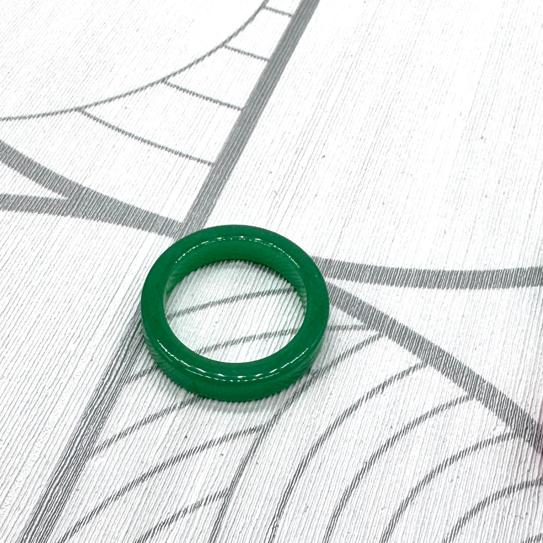 Kelly Green Lucite Ring