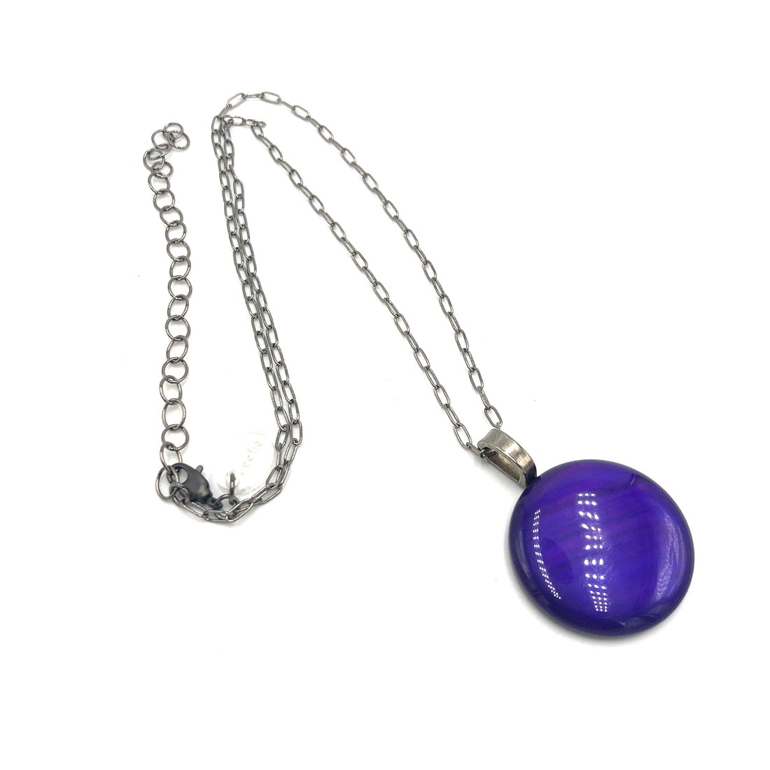 Purple Sunset Chain Necklace