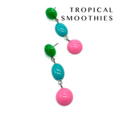 Colorful beaded earrings with &