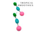 Colorful beaded earrings with &