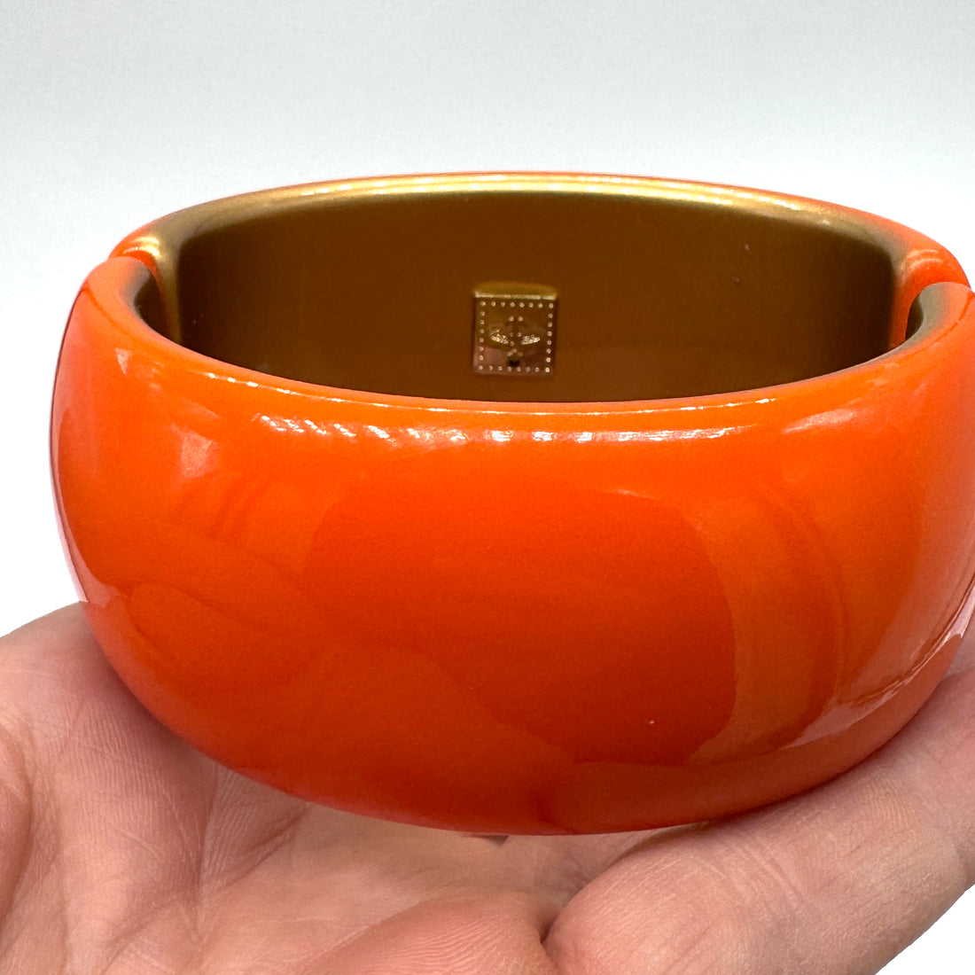 Deep Orange Queen Bee Clamper Bracelet