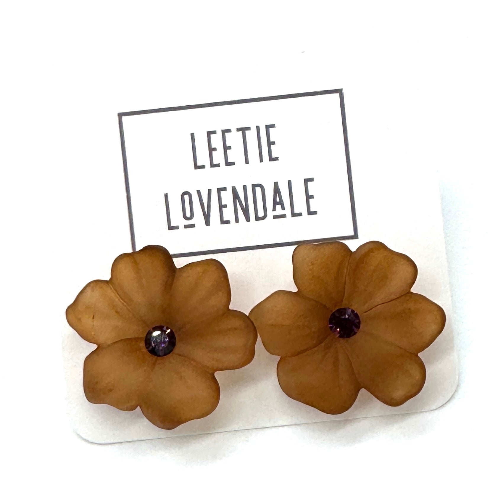 Jumbo Crystal Bloom Stud Earrings