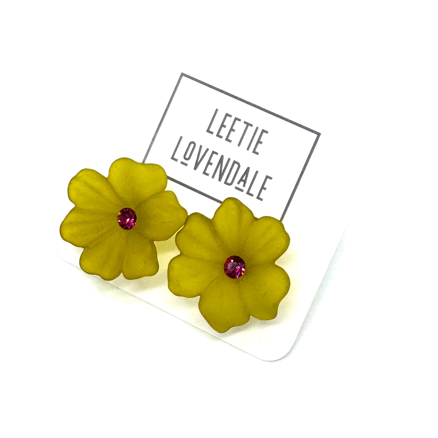 Jumbo Crystal Bloom Stud Earrings