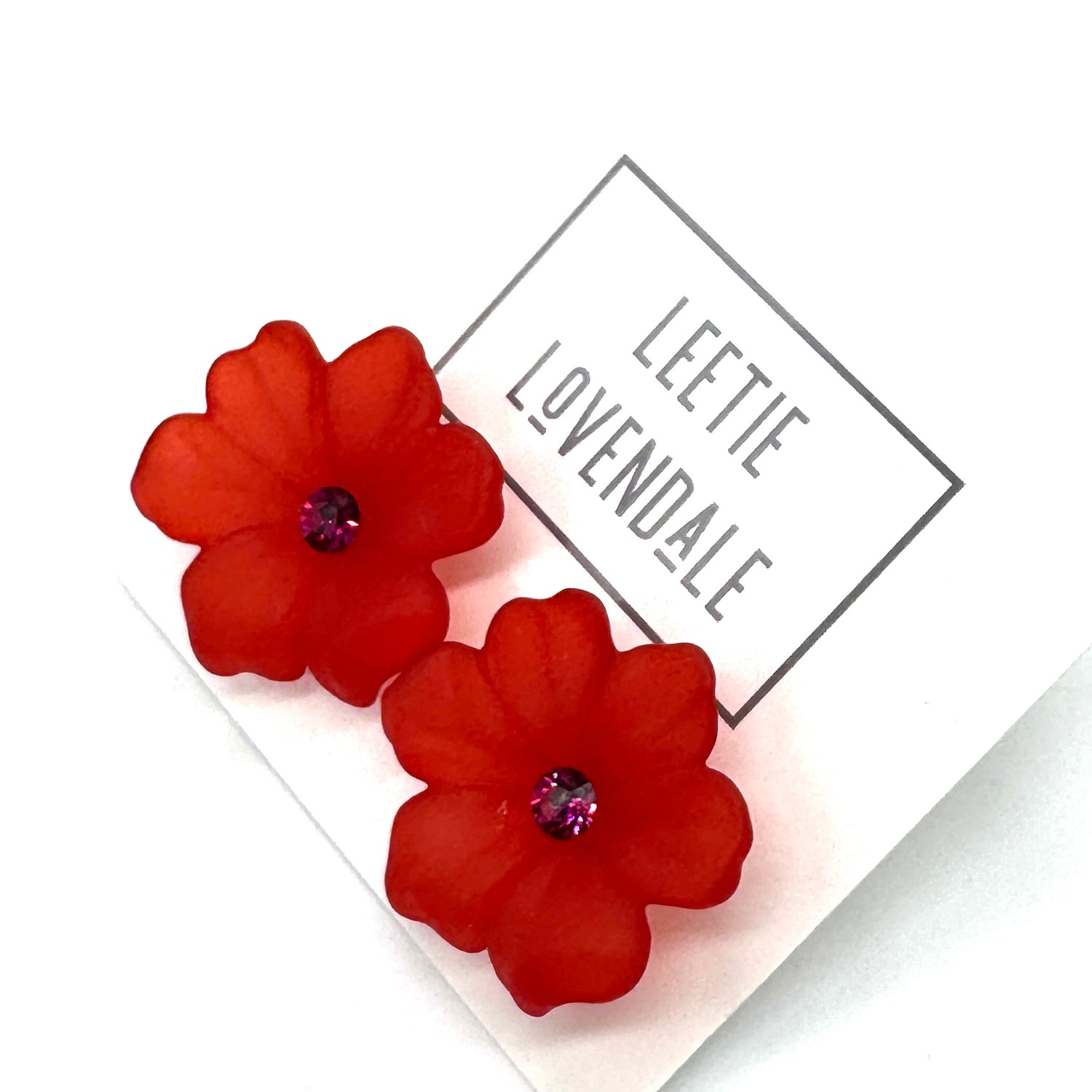 Jumbo Crystal Bloom Stud Earrings